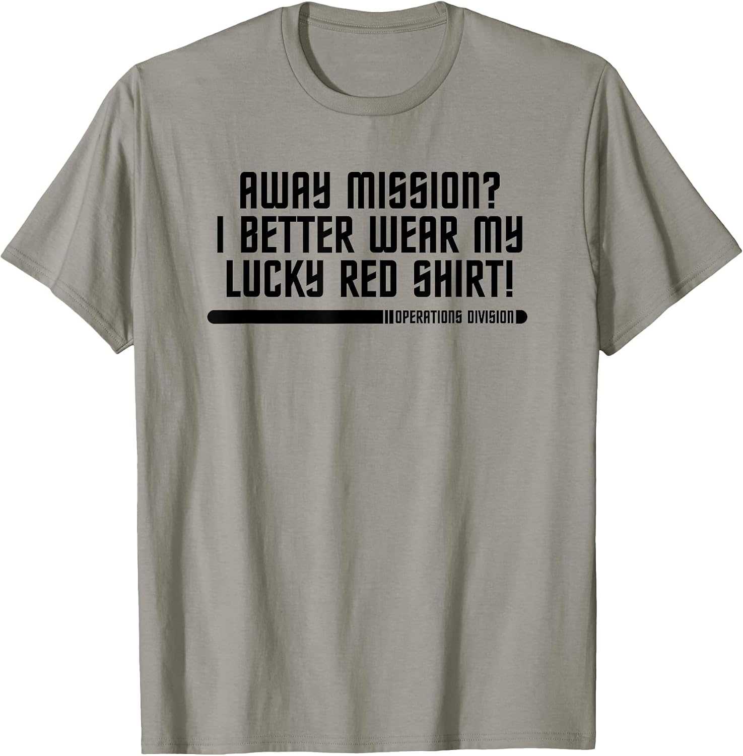 Away Mission Lucky Redshirt Sci Fi Geek - Adult & Kids T-Shirts, Sweatshirts & Hoodies apparel design preview 1