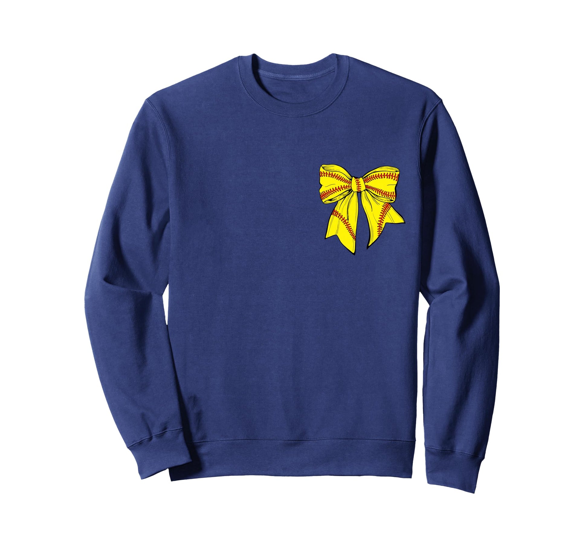 Softball Bow Game Day Coquette Front And Sweatshirt - Graphic Print Unisex - T-Shirt, Sweatshirt, Hoodie