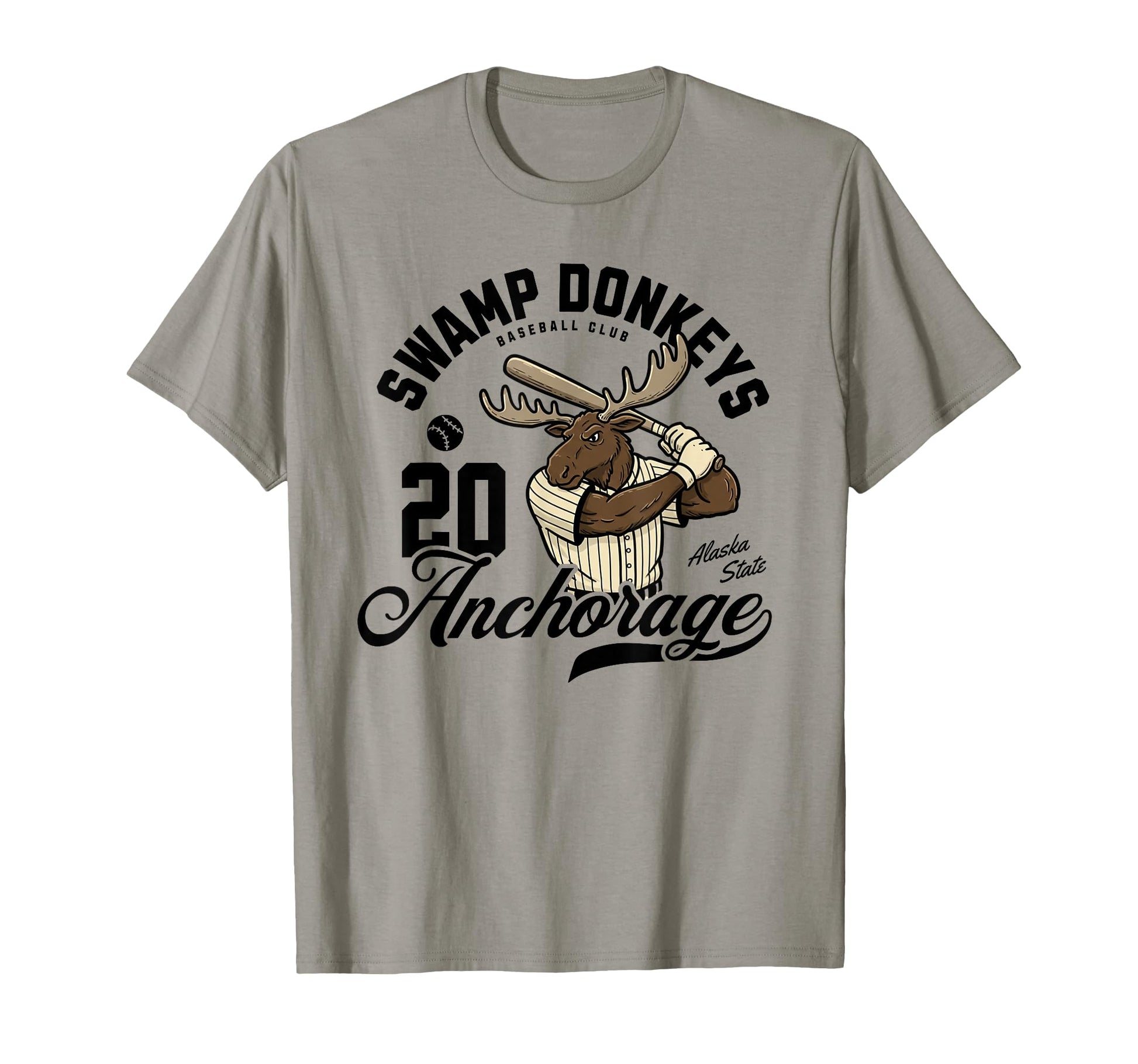 Swamp Donkeys Anchorage Minor League T-Shirt - Custom Art Print for Adults - T-Shirt, Sweatshirt, Hoodie