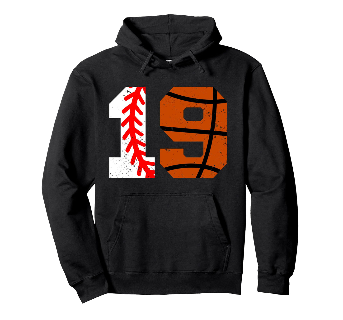 Baseball Basketball Number 19 Jersey Hoodie - Streetwear Style Unisex - T-Shirt, Sweatshirt, Hoodie