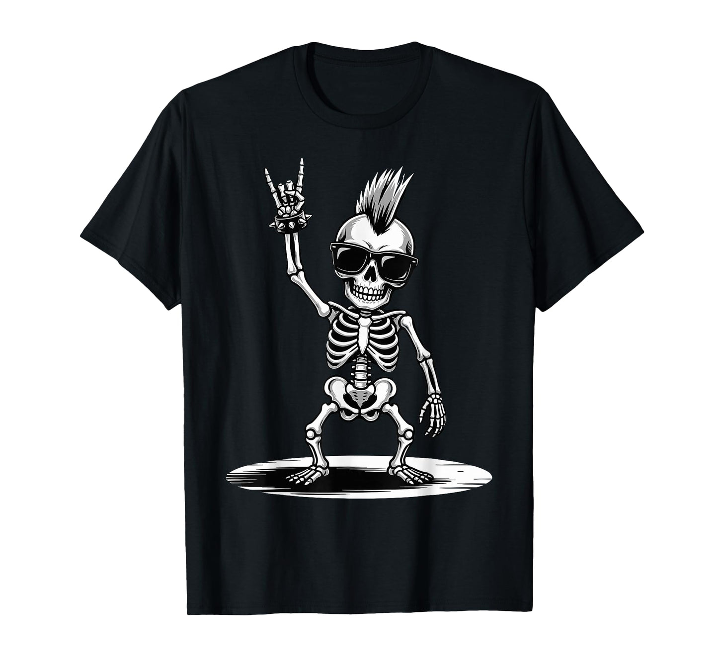 Funny Skeleton Loving Rock And Roll T-Shirt - Streetwear Style for Adults - T-Shirt, Sweatshirt, Hoodie