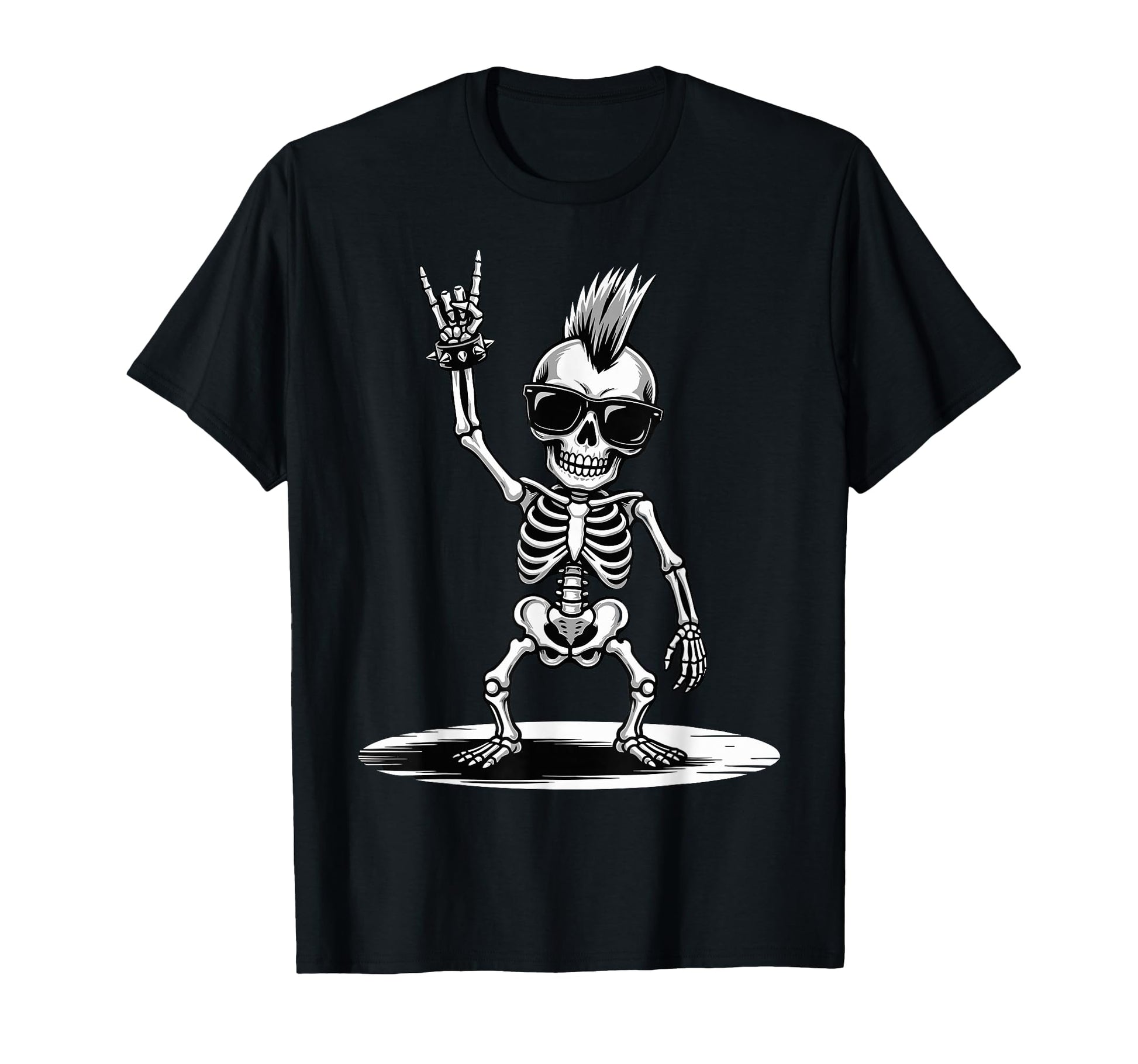 Funny Skeleton Loving Rock And Roll T-Shirt - Streetwear Style for Adults - T-Shirt, Sweatshirt, Hoodie