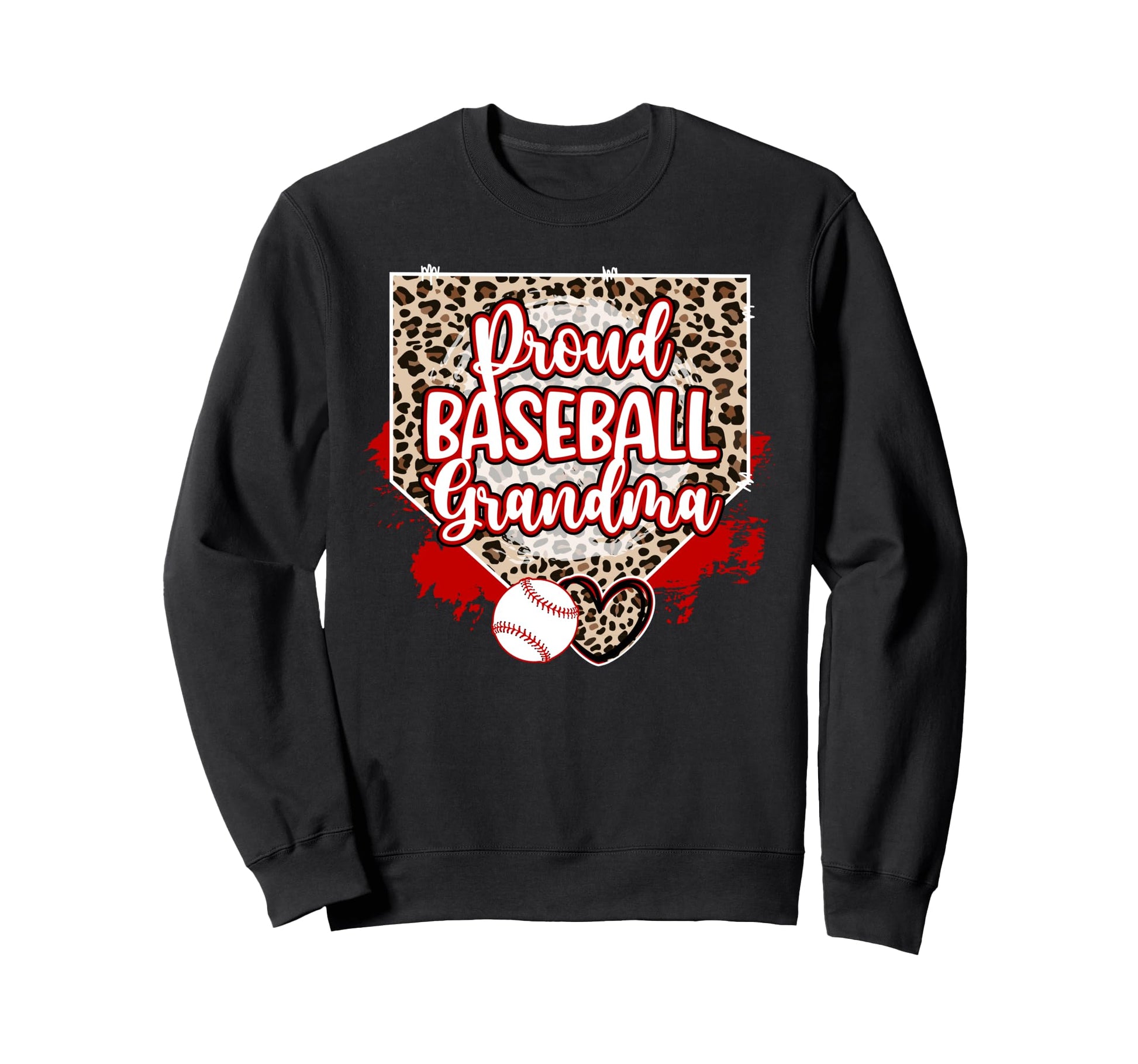 Proud Baseball Grandma Baseball Sweatshirt - Minimalist Print Men Women - T-Shirt, Sweatshirt, Hoodie