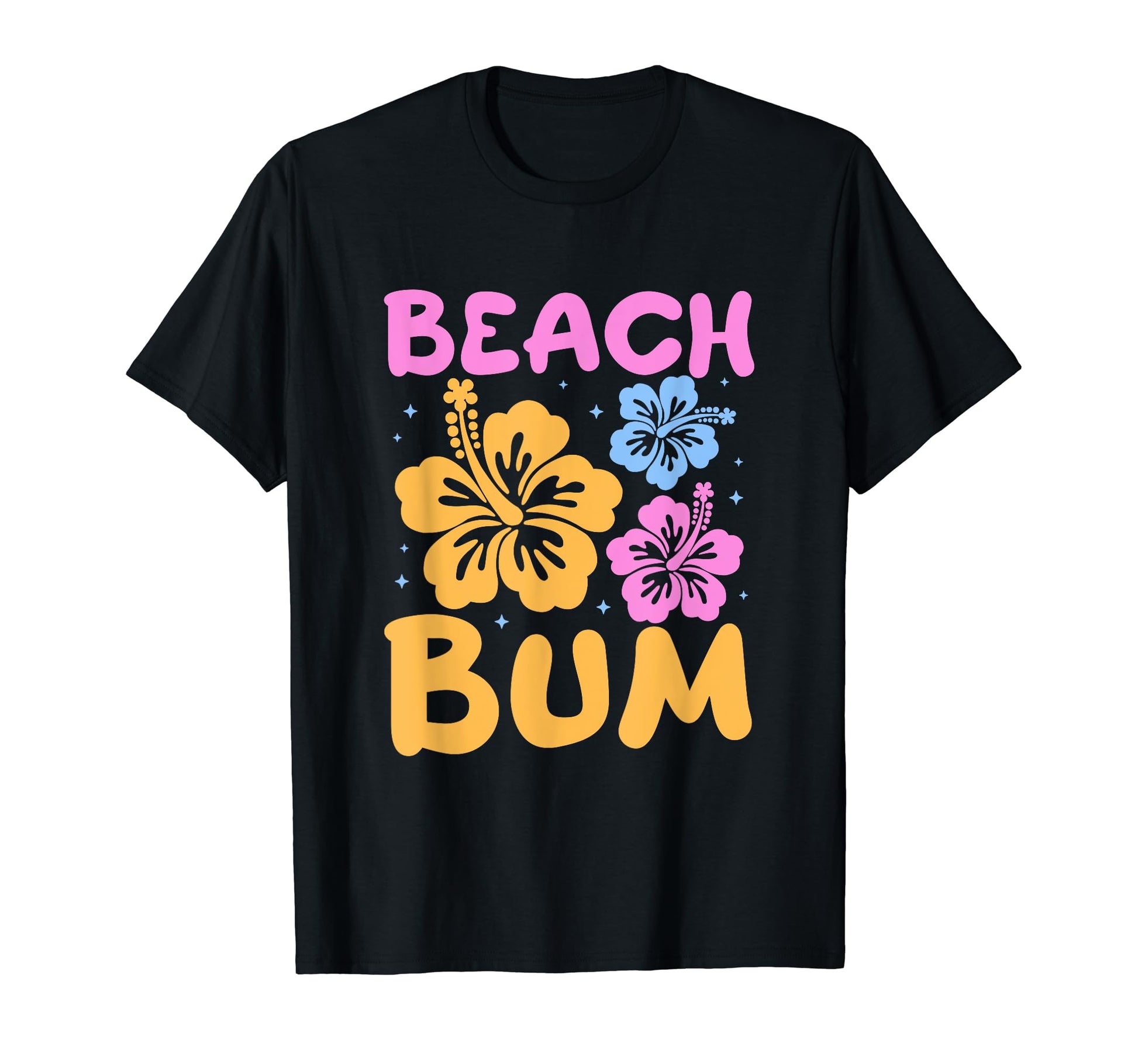 Beach Bum Hibiscus Y2K Aesthetic T-Shirt - Fun Novelty Design for Adults - T-Shirt, Sweatshirt, Hoodie