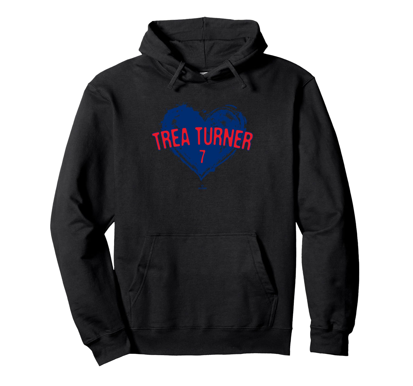 Distressed Heart Trea Turner Hoodie - Novelty Apparel for Adults - T-Shirt, Sweatshirt, Hoodie