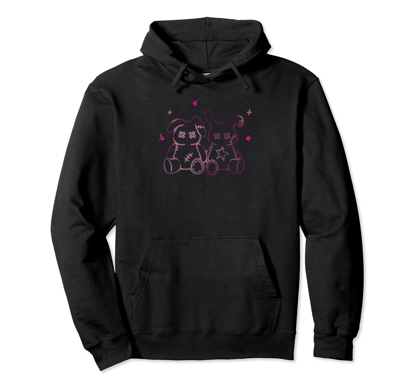 Harajuku Y2K Creepy Pastel Goth Doll Hoodie - Trendy Graphic for Adults - T-Shirt, Sweatshirt, Hoodie