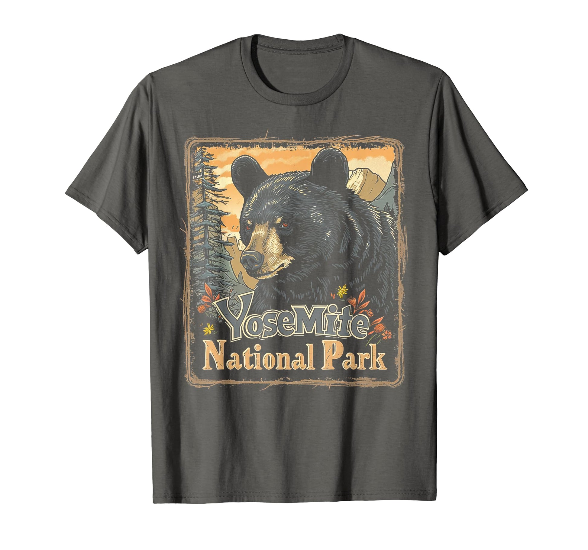 Yosemite Us National Park T-Shirt - Minimalist Print Men Women - T-Shirt, Sweatshirt, Hoodie