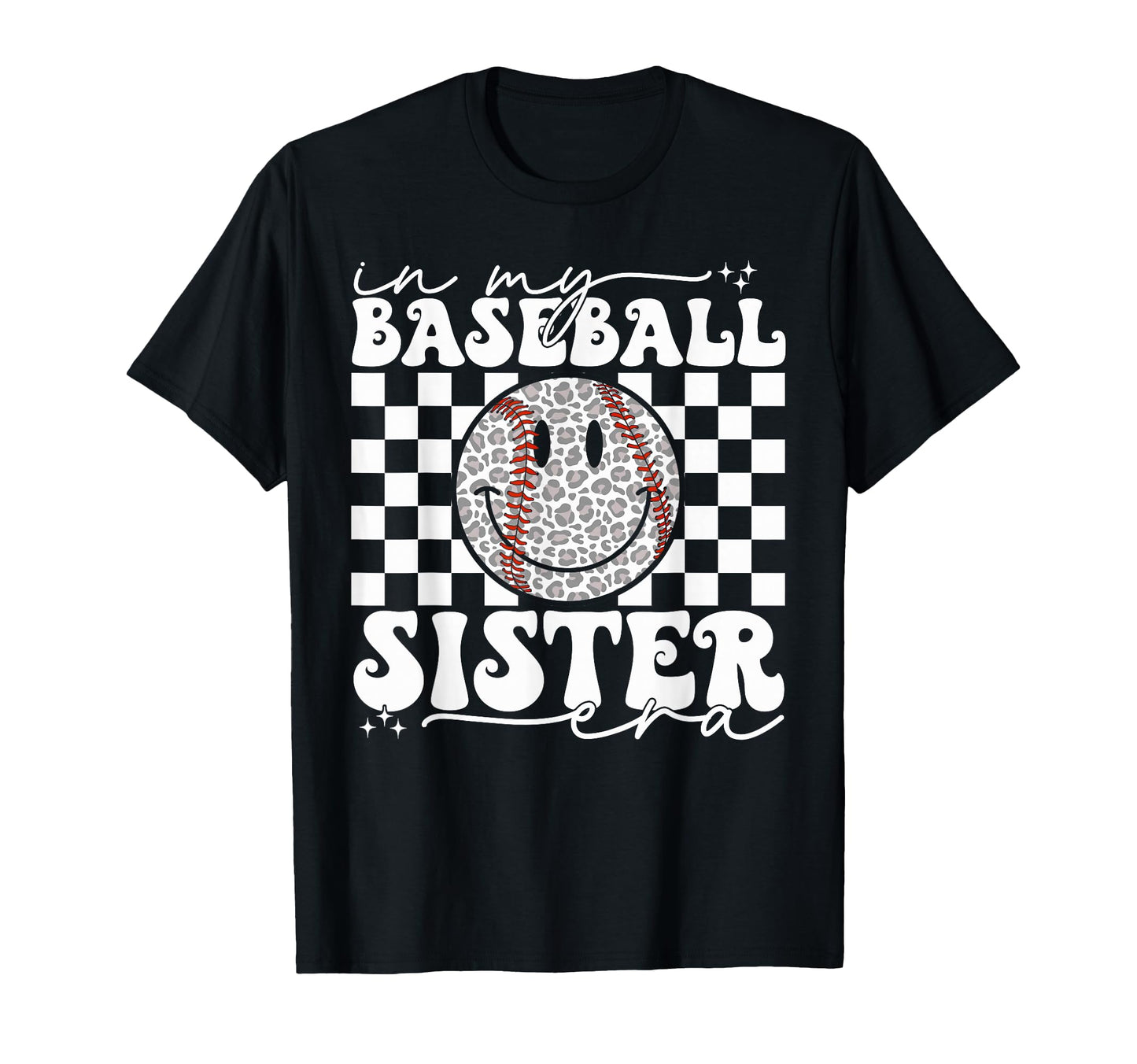 My Baseball Sister Era Leopard Sister T-Shirt - Graphic Print Unisex - T-Shirt, Sweatshirt, Hoodie