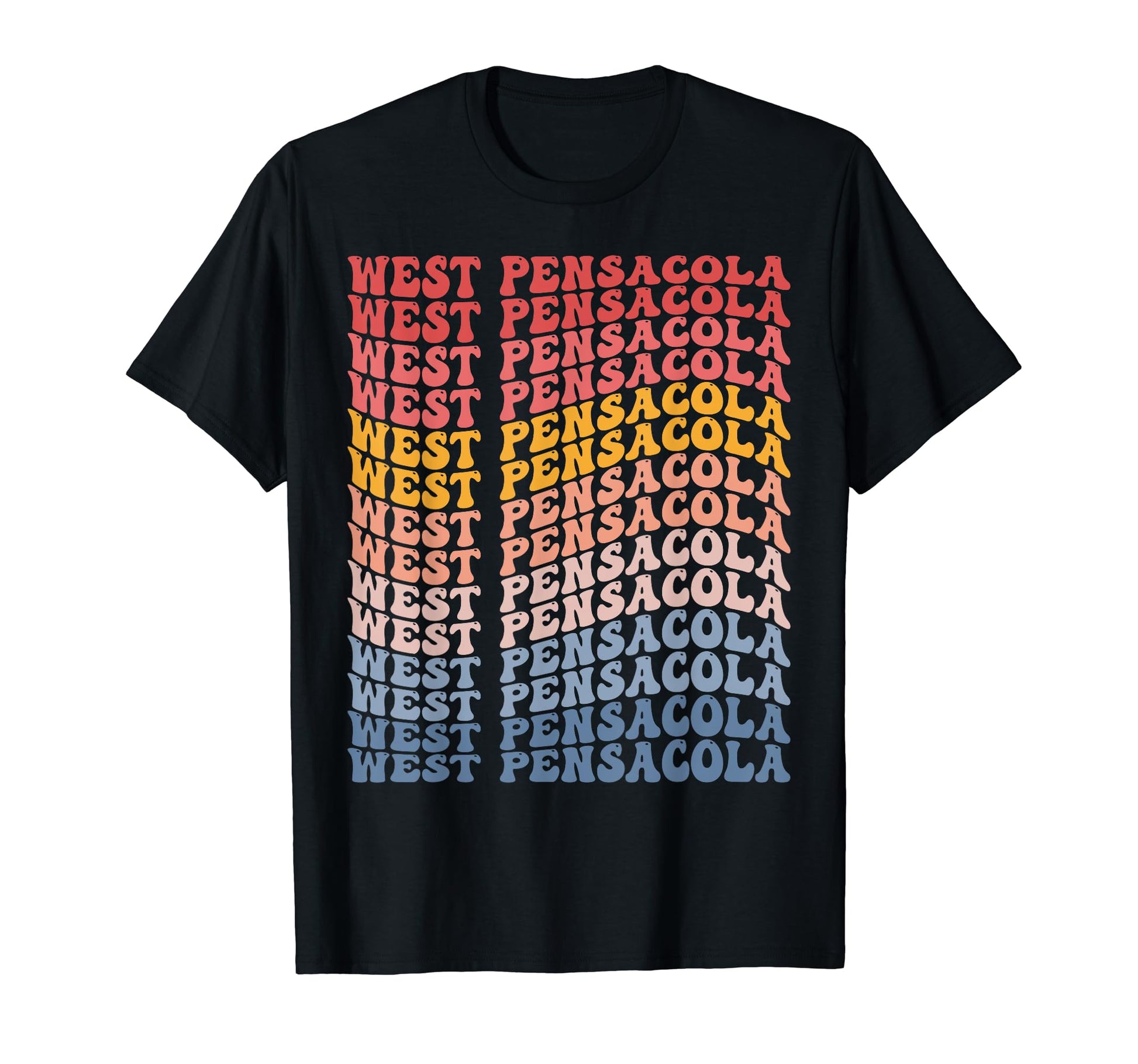 West Pensacola City Groovy T-Shirt - Streetwear Style for Adults - T-Shirt, Sweatshirt, Hoodie
