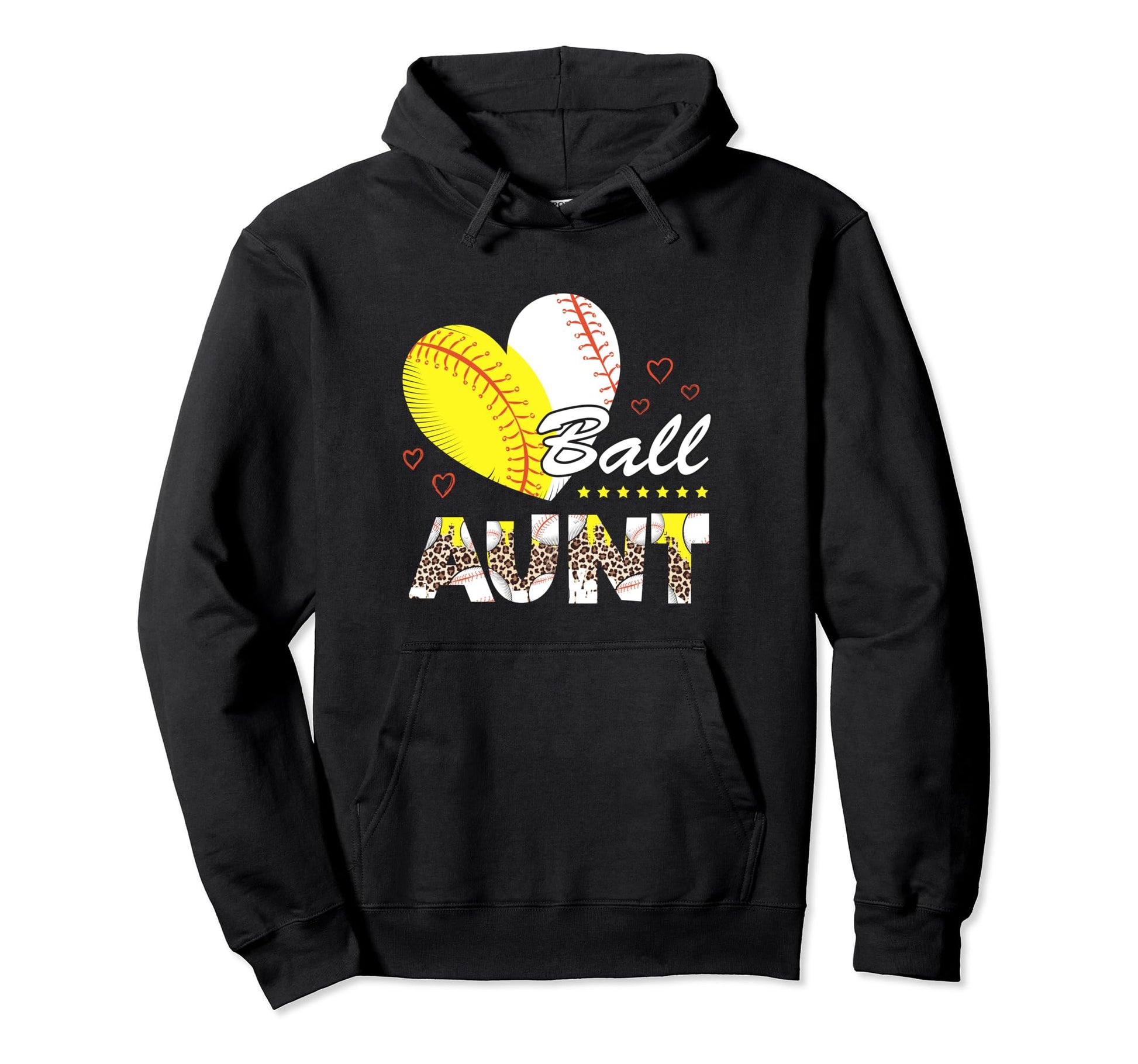 Aunt Both Baseball Softball Mothers Day Hoodie - Custom Art Print Unisex - T-Shirt, Sweatshirt, Hoodie