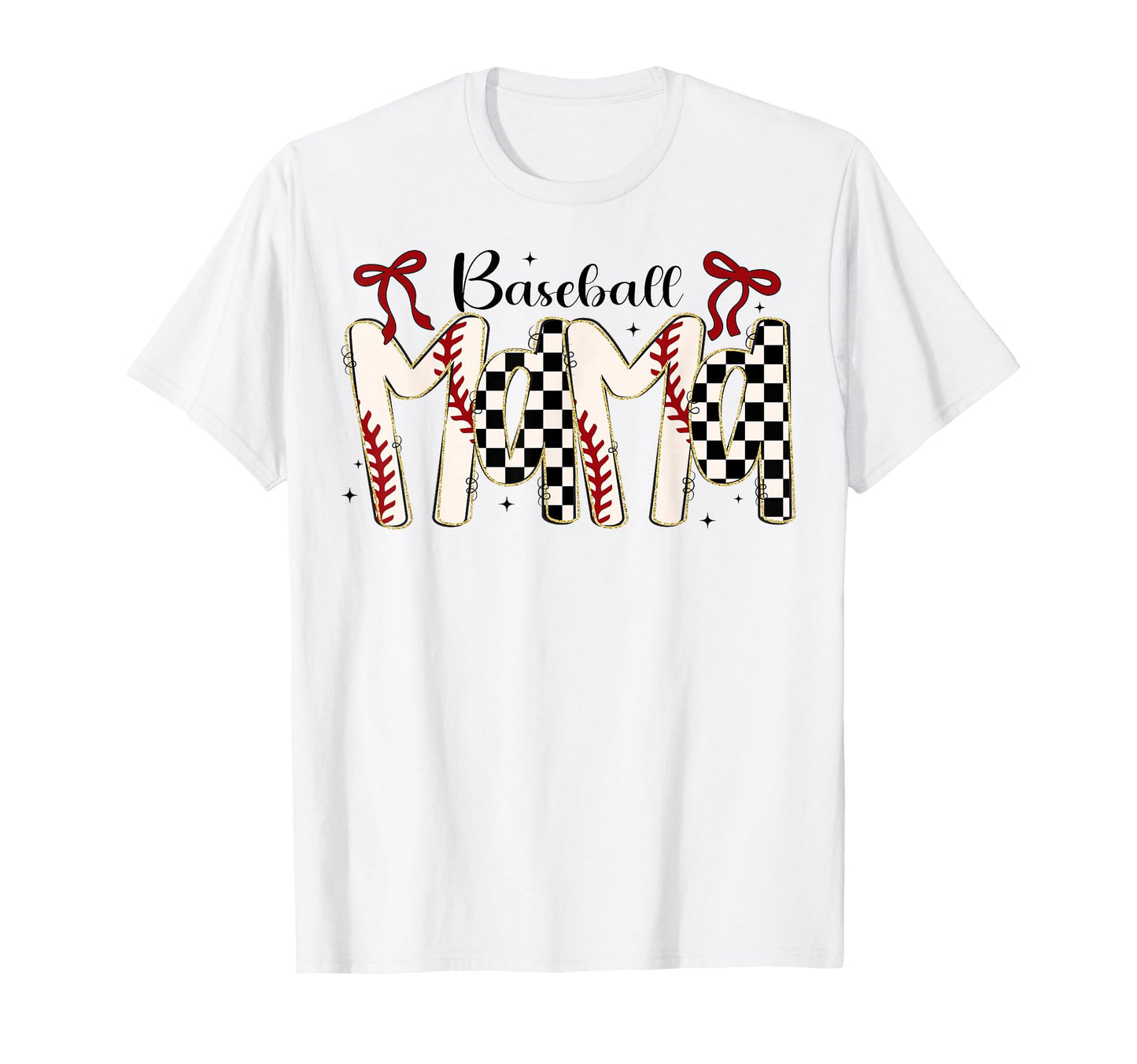 Baseball Mama Coquette Bow Game Day T-Shirt - Casual Everyday Wear Unisex - T-Shirt, Sweatshirt, Hoodie