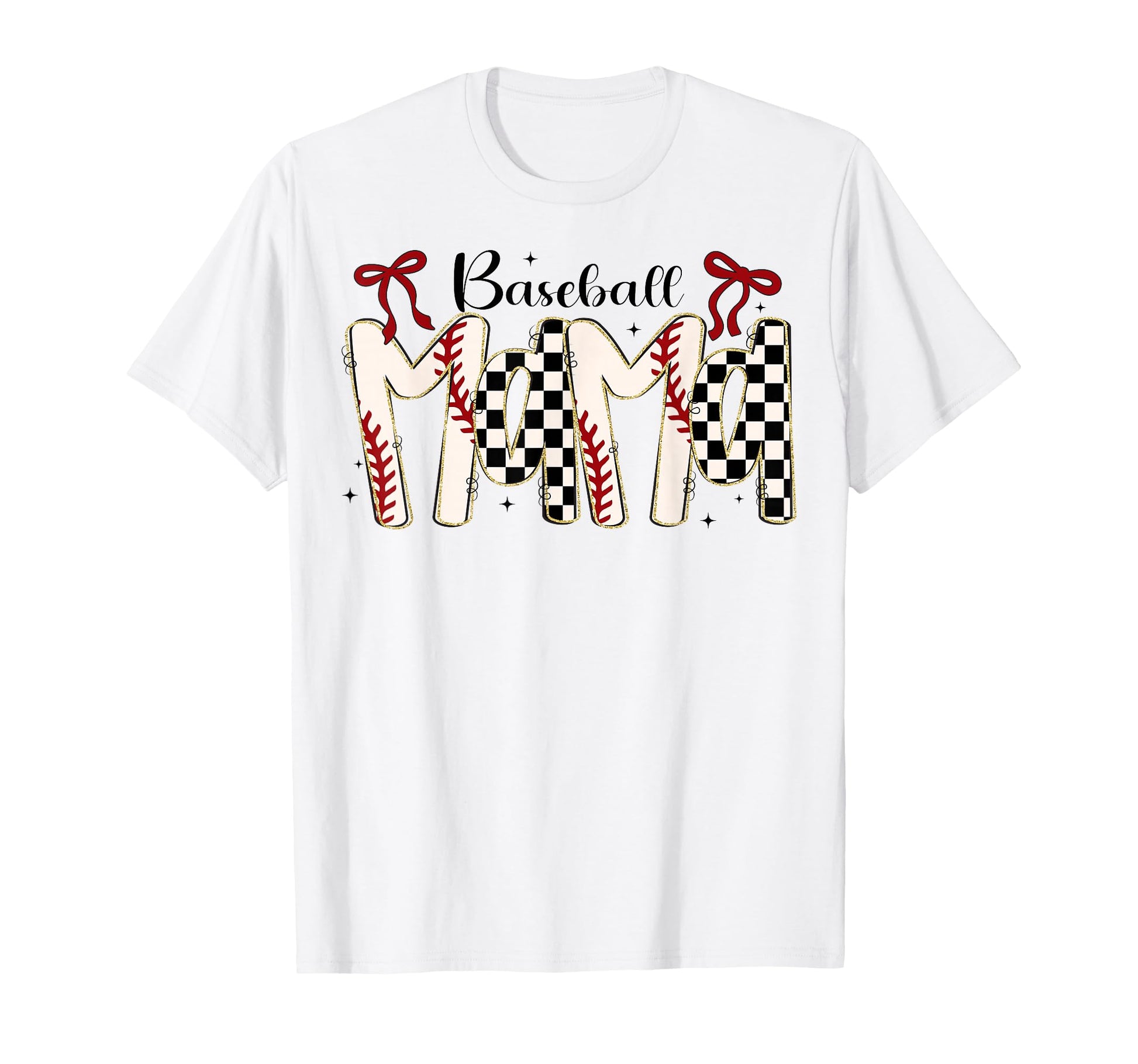Baseball Mama Coquette Bow Game Day T-Shirt - Casual Everyday Wear Unisex - T-Shirt, Sweatshirt, Hoodie