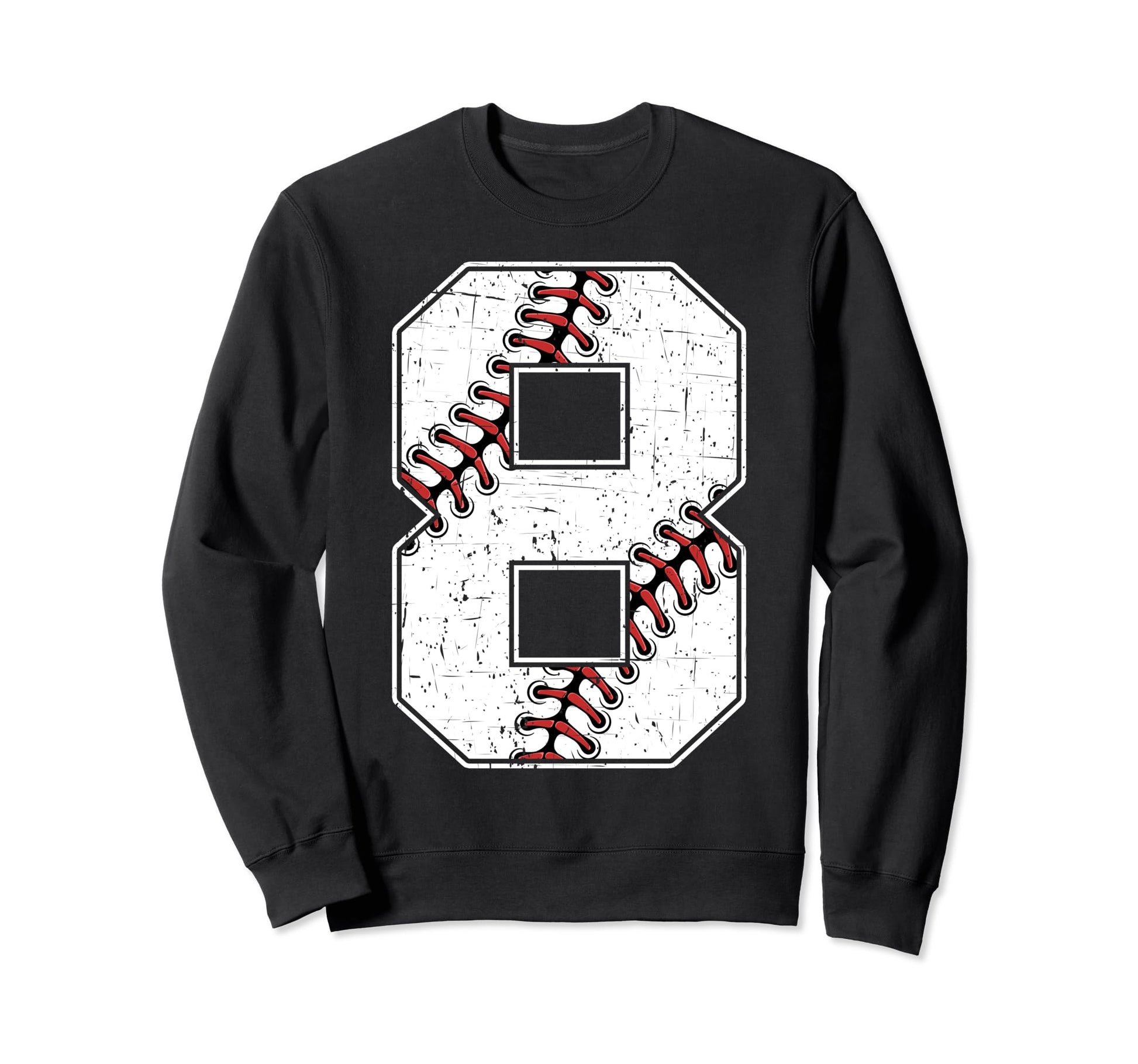 Eight 8 Year Old Birthday Baseball Sweatshirt - Graphic Print for Adults - T-Shirt, Sweatshirt, Hoodie