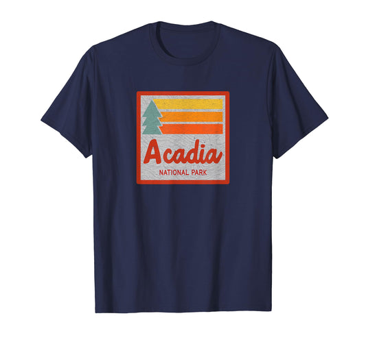 Acadia National Park Stripes T-Shirt - Graphic Print Men Women - T-Shirt, Sweatshirt, Hoodie
