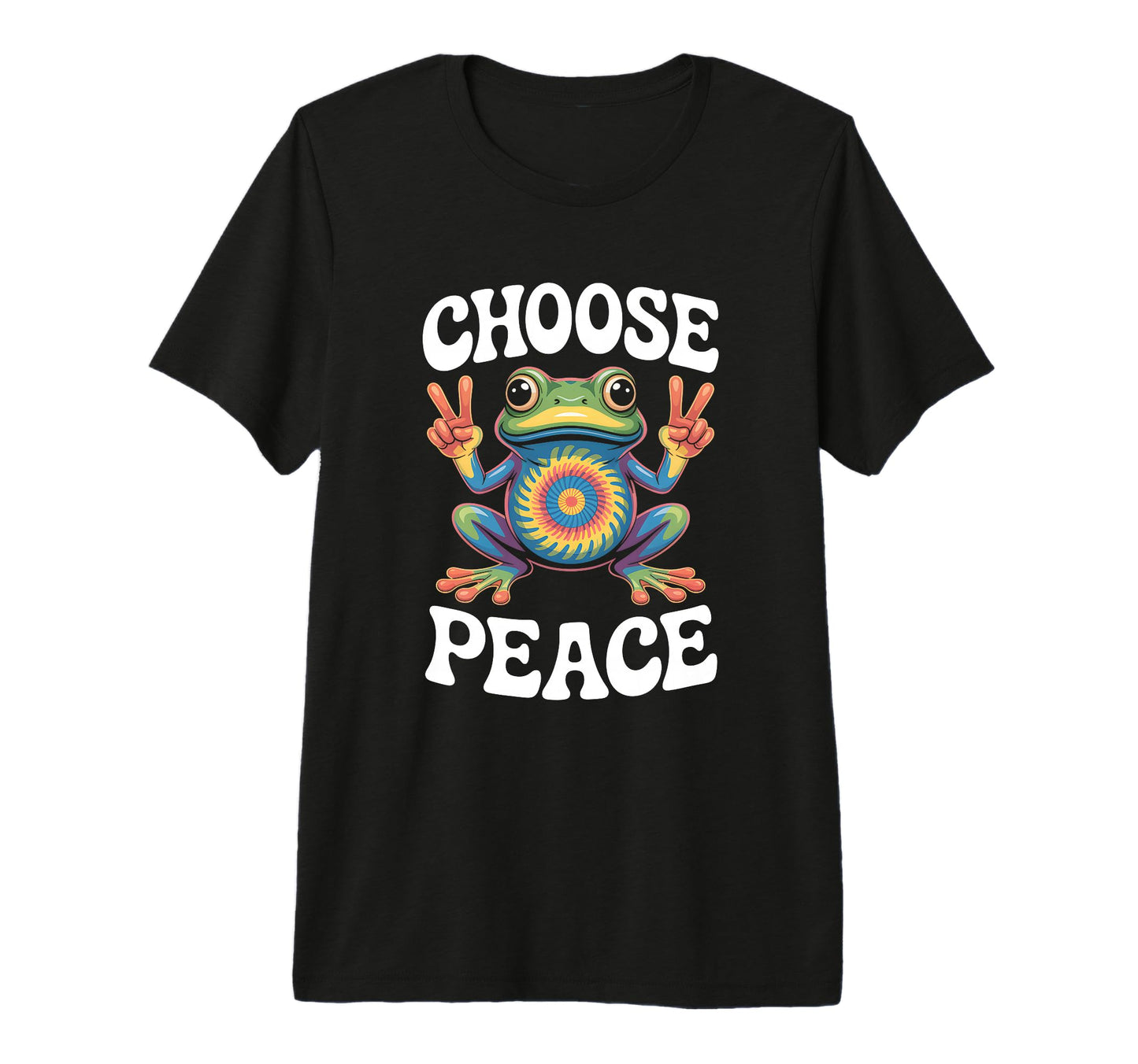 Choose Peace Tie Dye Psychedelic T-Shirt - Streetwear Style for Adults - T-Shirt, Sweatshirt, Hoodie