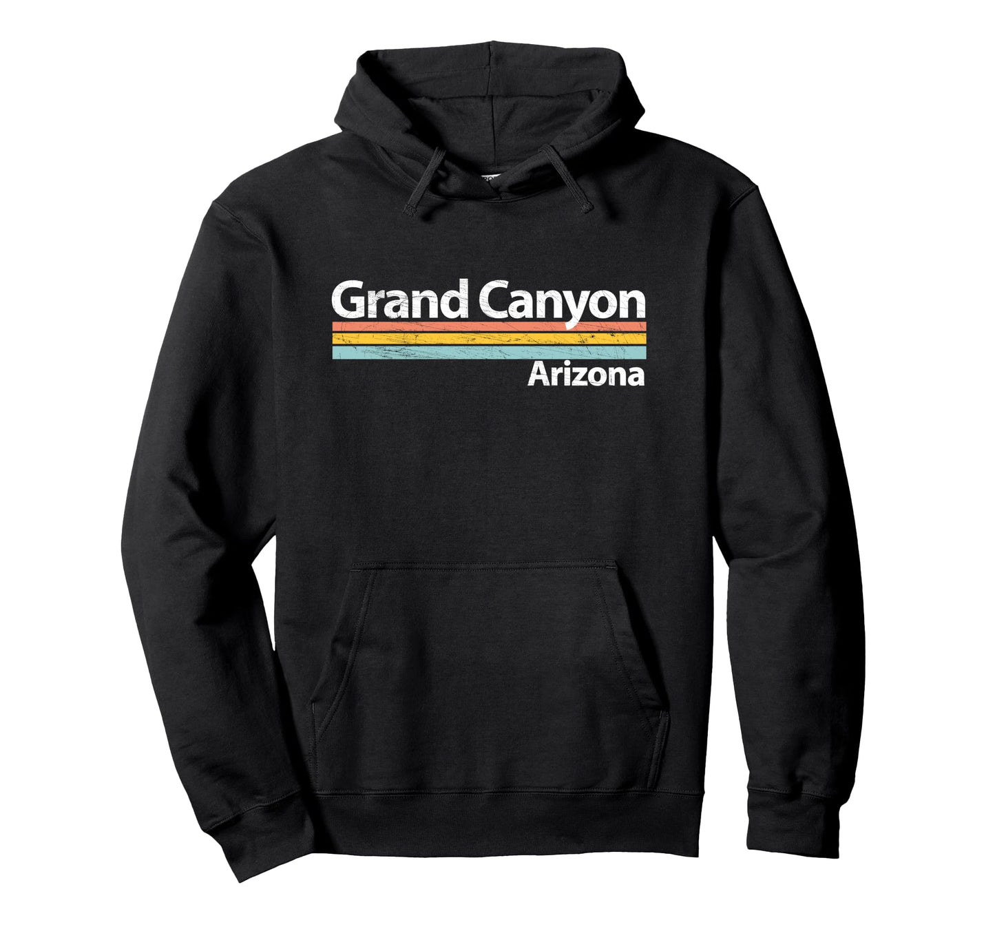 Grand Canyon Arizona Worn Stripes Hoodie - Minimalist Print Unisex - T-Shirt, Sweatshirt, Hoodie
