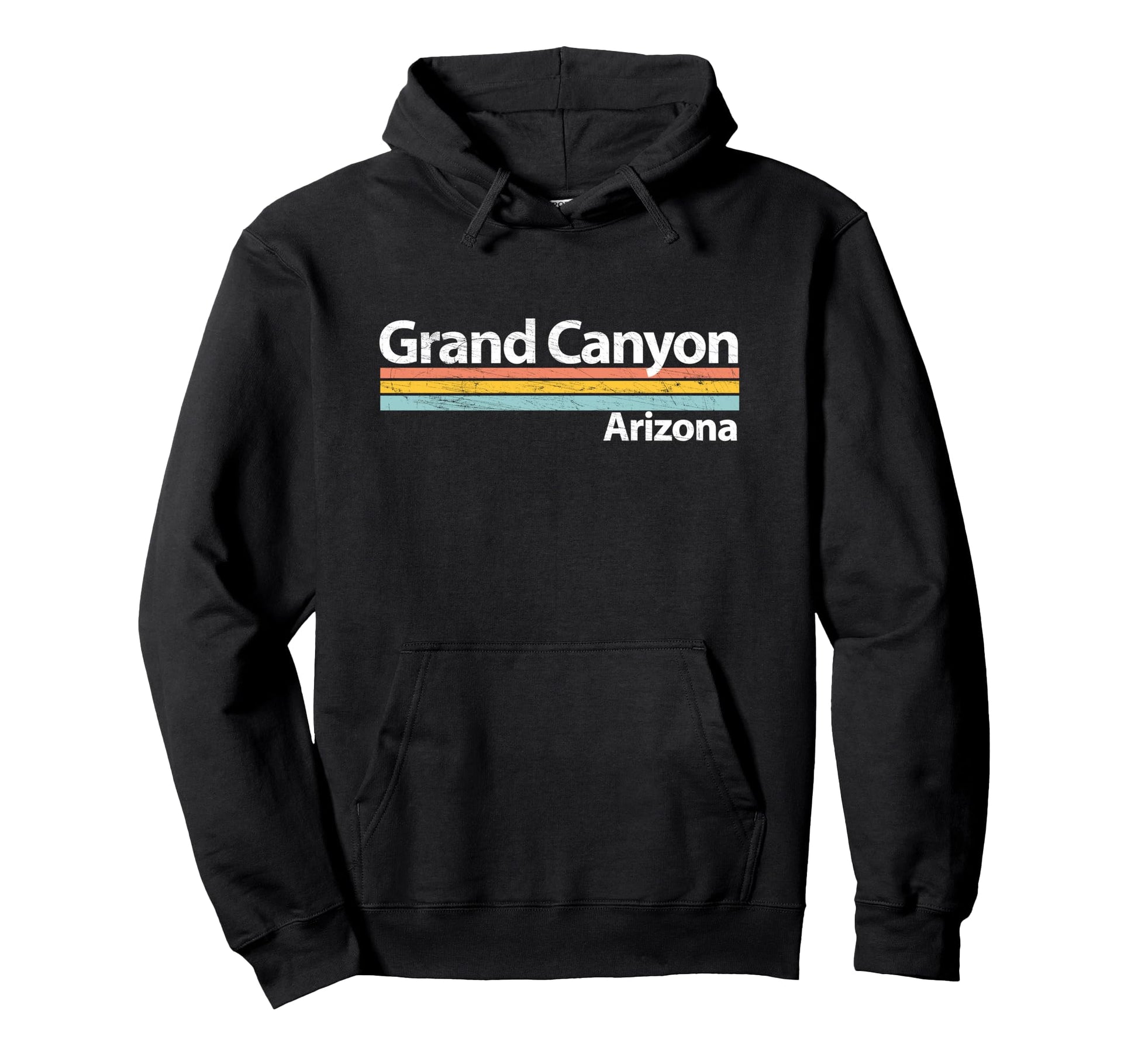 Grand Canyon Arizona Worn Stripes Hoodie - Minimalist Print Unisex - T-Shirt, Sweatshirt, Hoodie