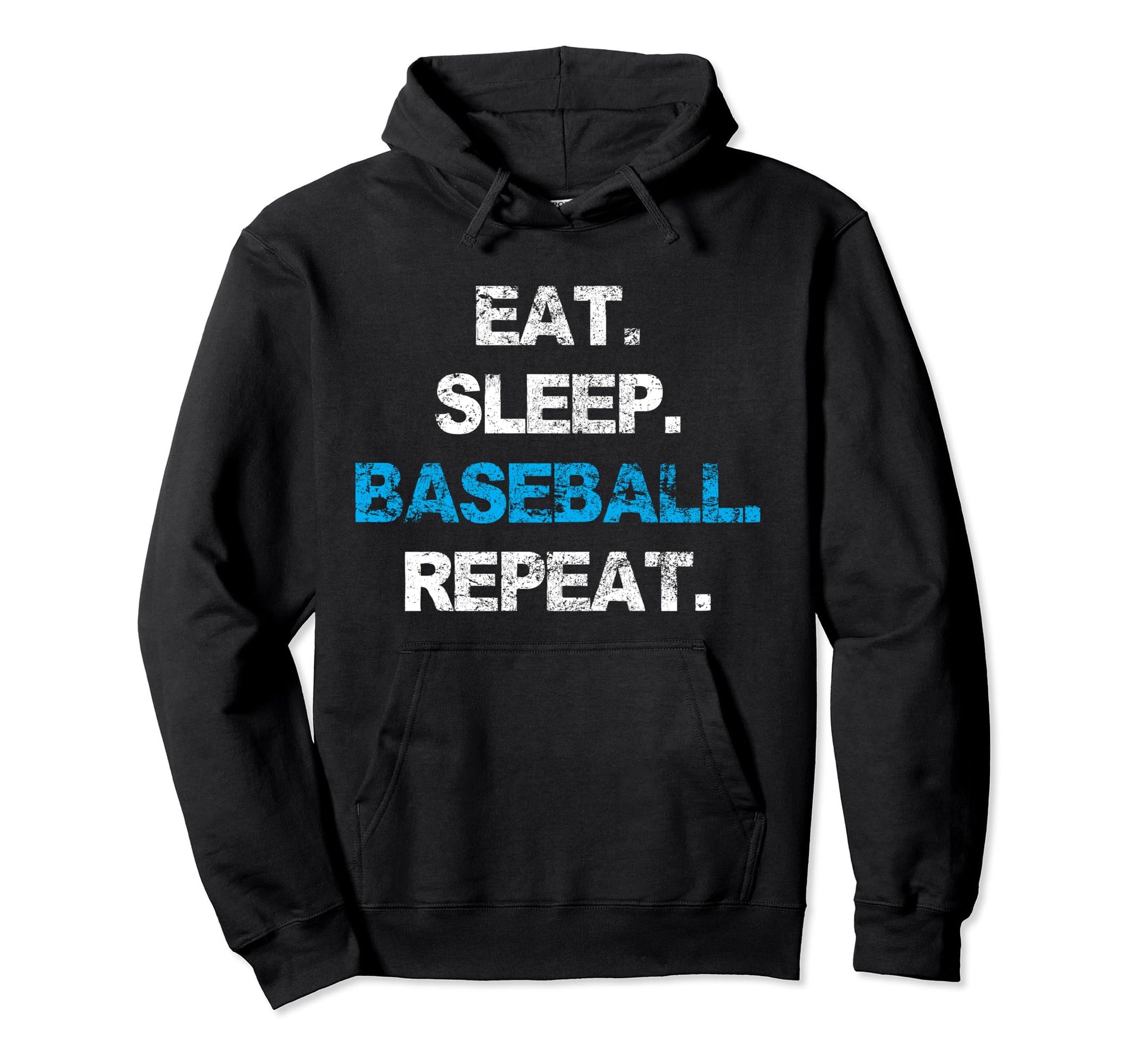 Eat Sleep Baseball Repeat Catcher Pitcher Hoodie - Graphic Print Men Women - T-Shirt, Sweatshirt, Hoodie