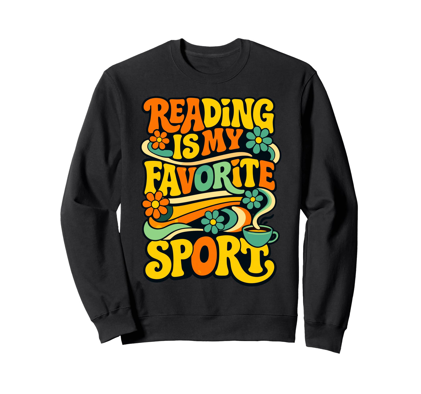 Womens Reading Is My Favorite Sport Sweatshirt - Trendy Graphic Men Women - T-Shirt, Sweatshirt, Hoodie
