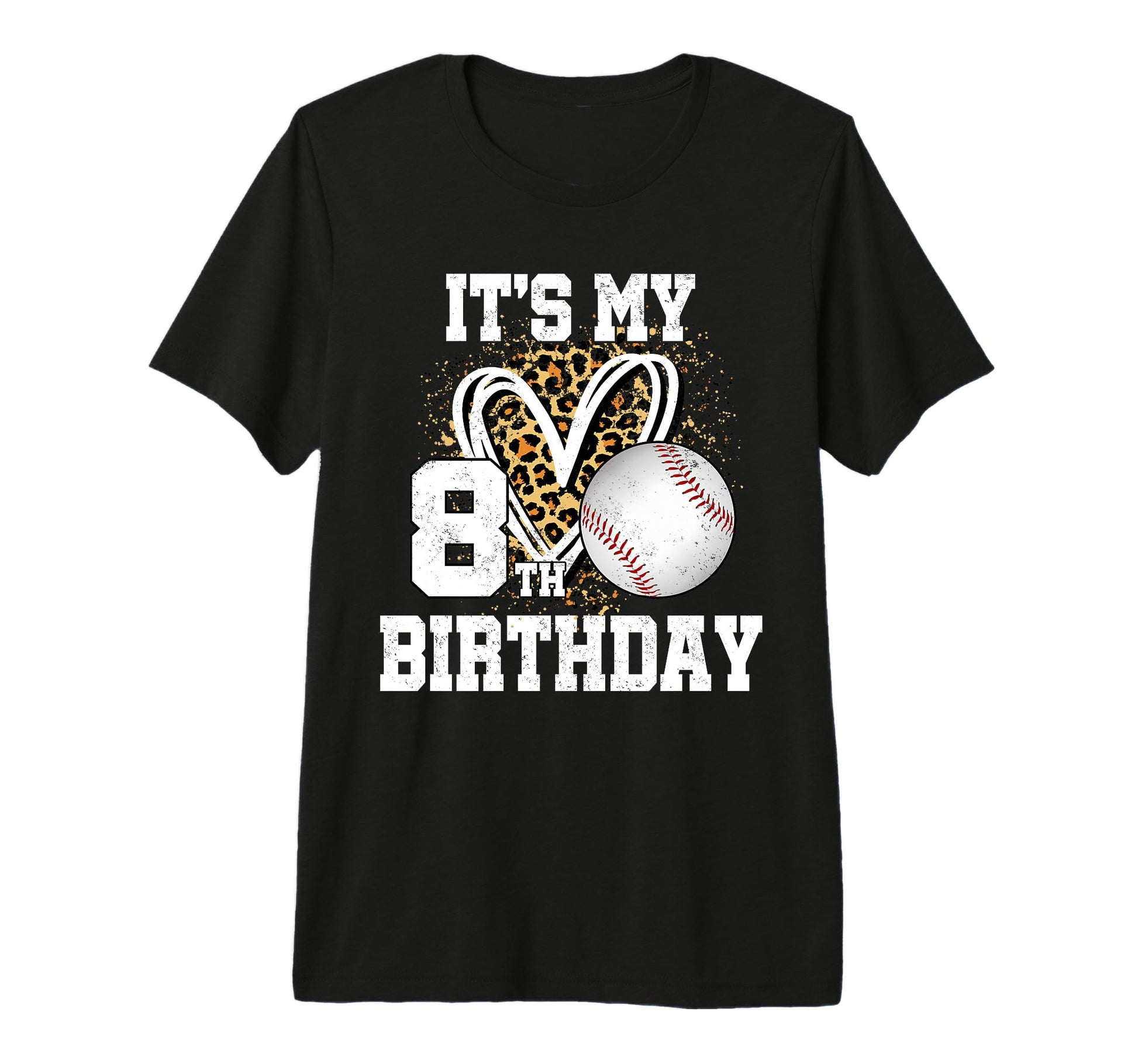 Its My 8Th Birthday Baseball 8 Year Old T-Shirt - Graphic Print Men Women - T-Shirt, Sweatshirt, Hoodie