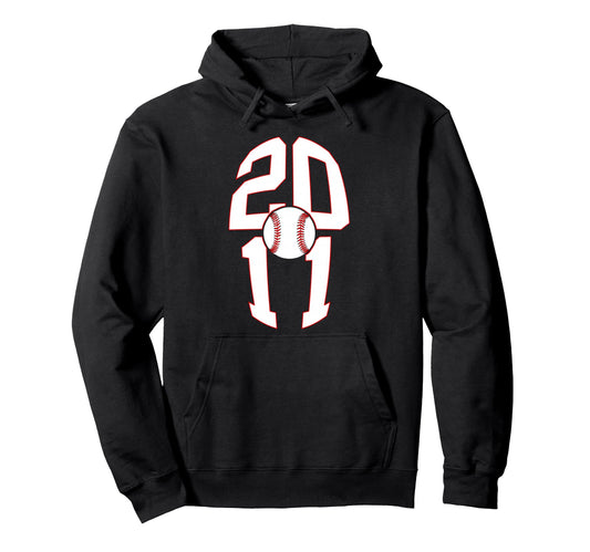 15 Years 2011 Baseball 15Th Birthday Hoodie - Custom Art Print Unisex - T-Shirt, Sweatshirt, Hoodie