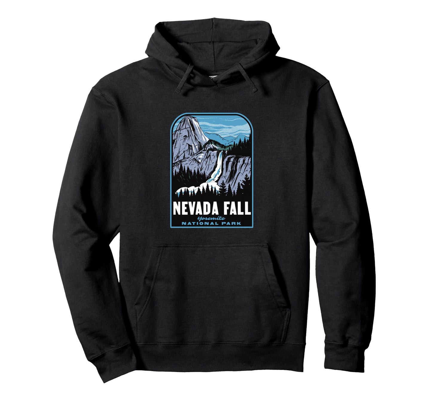 Nevada Fall Yosemite National Park Hoodie - Unique Graphic Men Women - T-Shirt, Sweatshirt, Hoodie