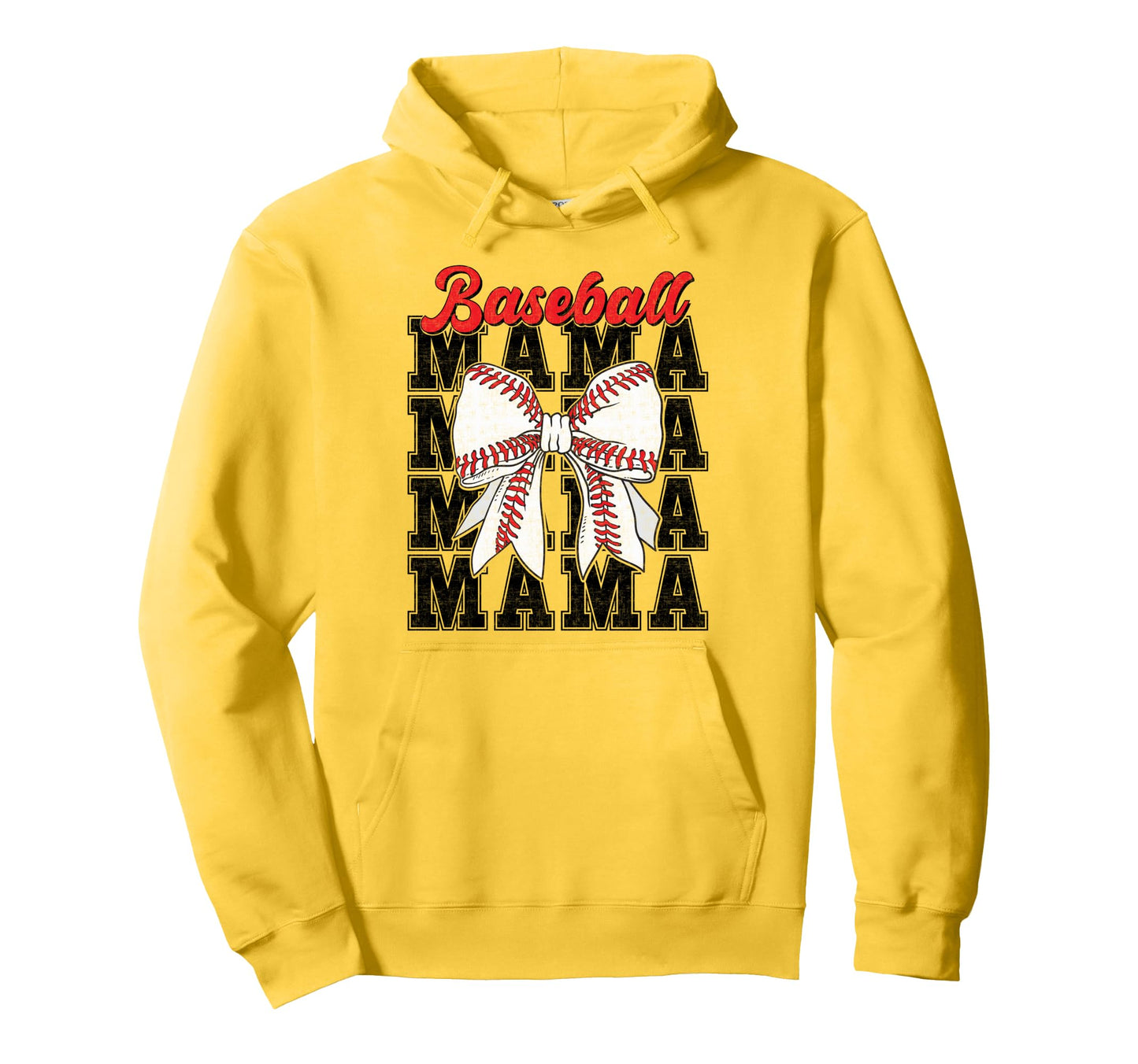 Baseball Mama Coquette Bow Game Day Hoodie - Unique Graphic for Adults - T-Shirt, Sweatshirt, Hoodie