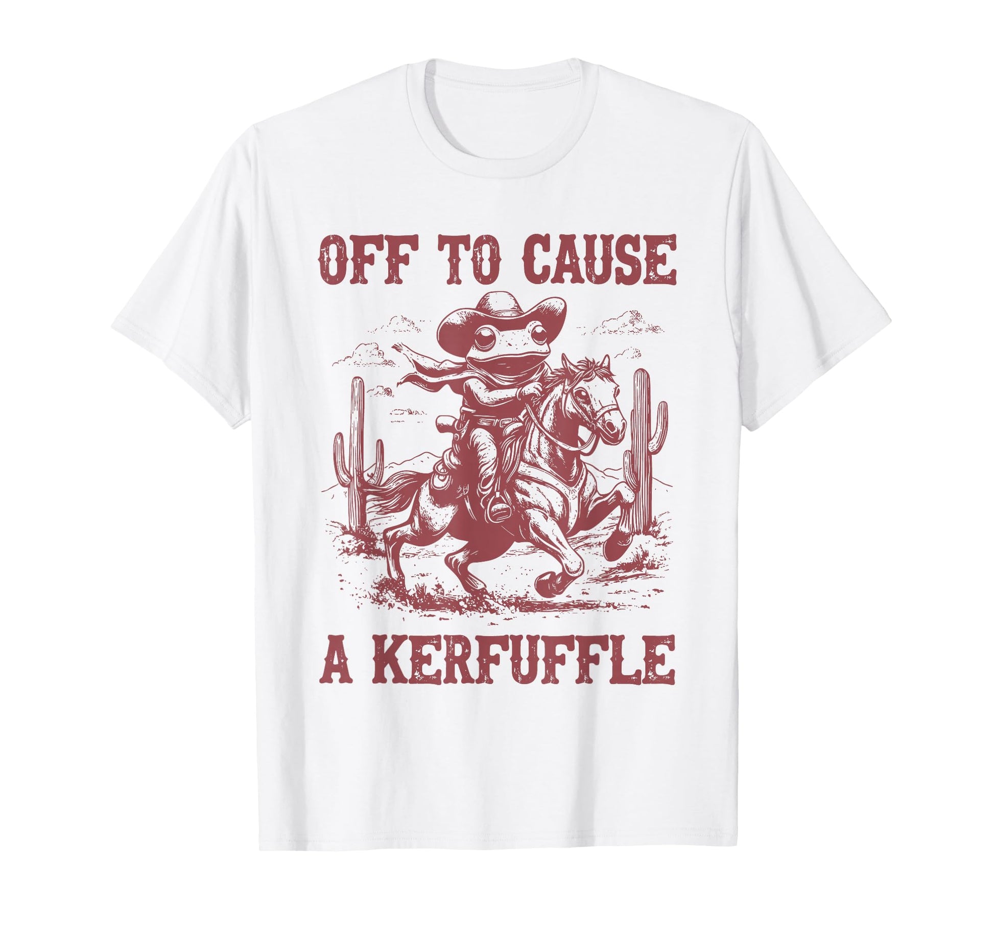 Off To Cause Kerfuffle Frog T-Shirt - Casual Everyday Wear for Adults - T-Shirt, Sweatshirt, Hoodie