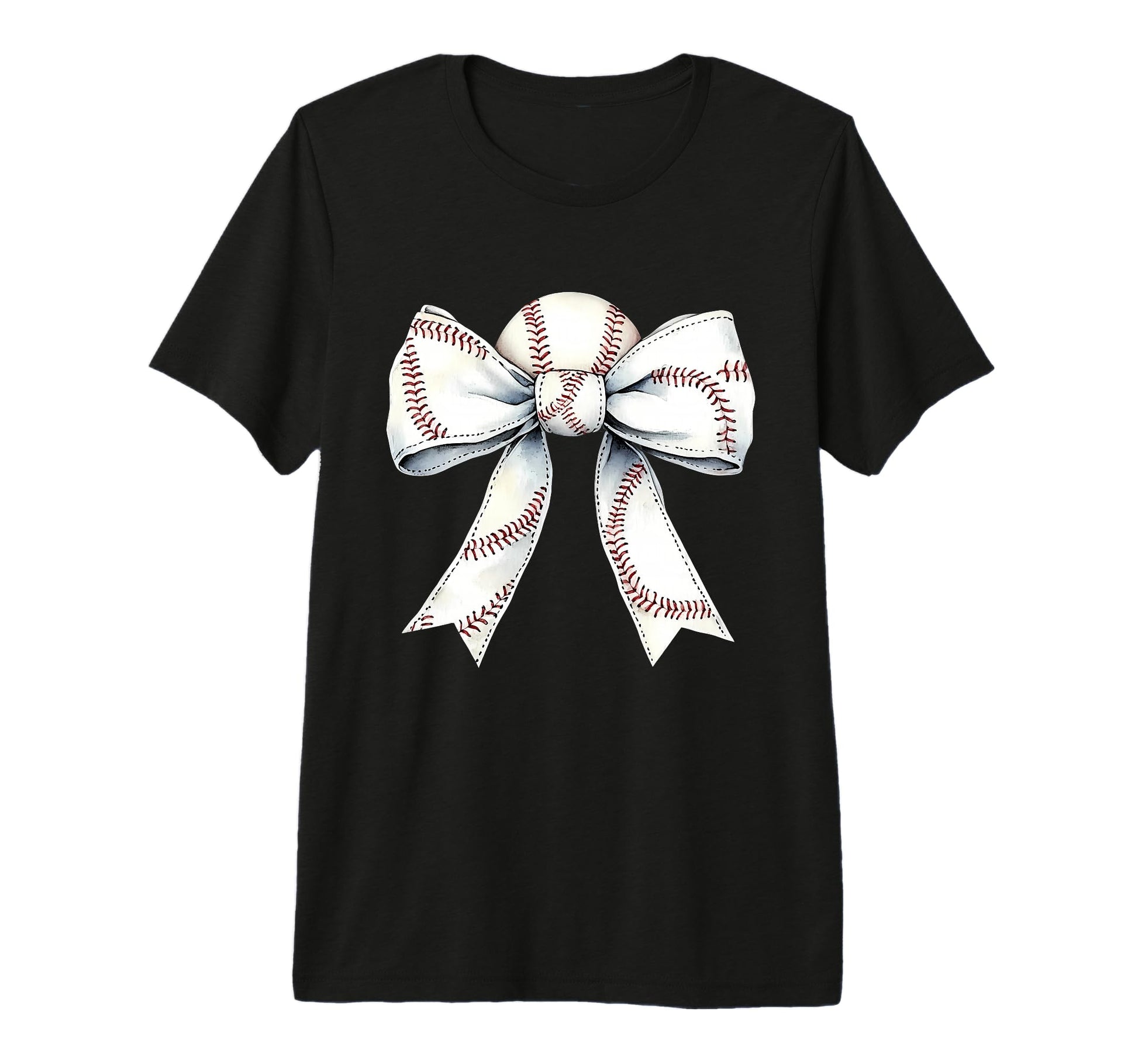 Baseball Coquette Bow Baseball T-Shirt - Aesthetic Graphic for Adults - T-Shirt, Sweatshirt, Hoodie