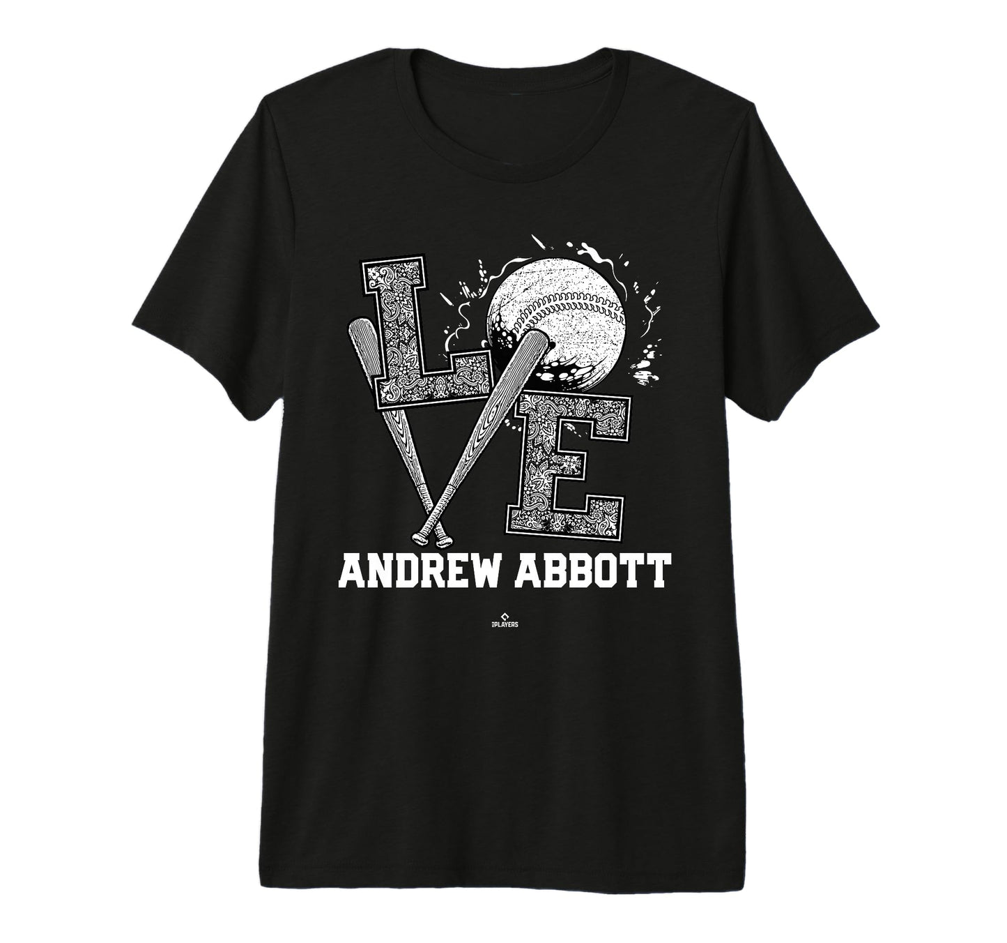 Distressed Baseball Love Andrew T-Shirt - Casual Everyday Wear Men Women - T-Shirt, Sweatshirt, Hoodie