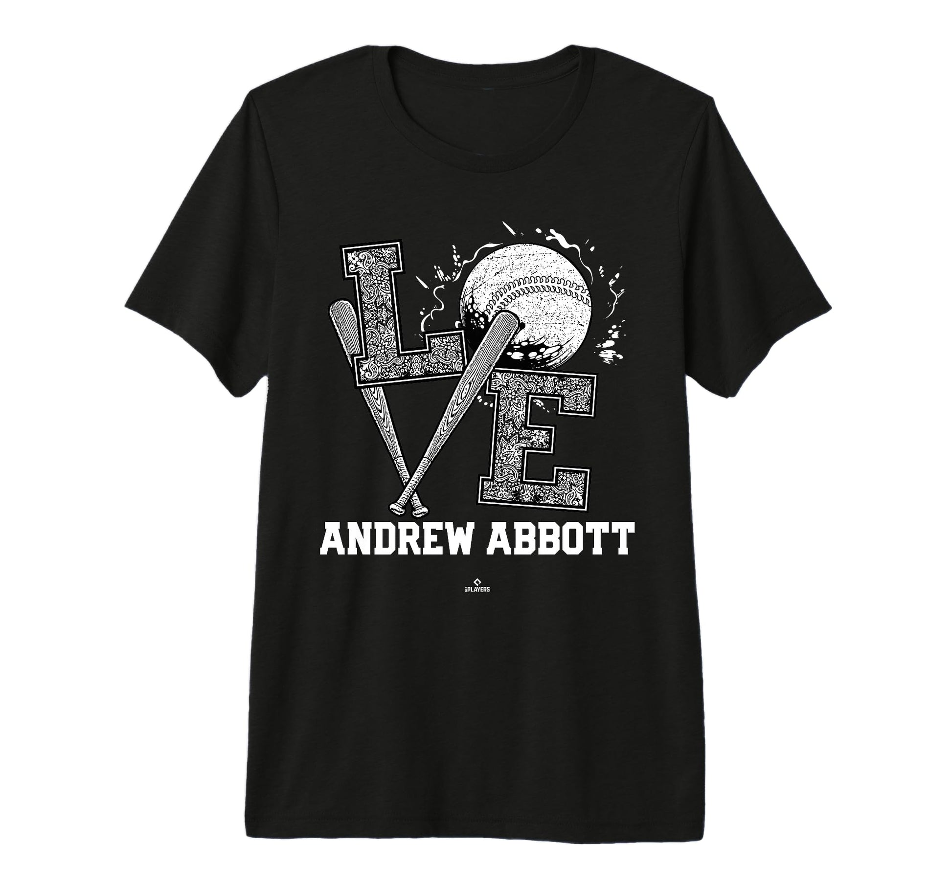 Distressed Baseball Love Andrew T-Shirt - Casual Everyday Wear Men Women - T-Shirt, Sweatshirt, Hoodie