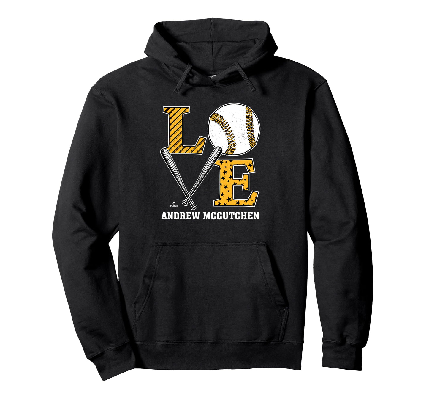 Distressed Baseball Love Andrew Hoodie - Casual Everyday Wear Unisex - T-Shirt, Sweatshirt, Hoodie