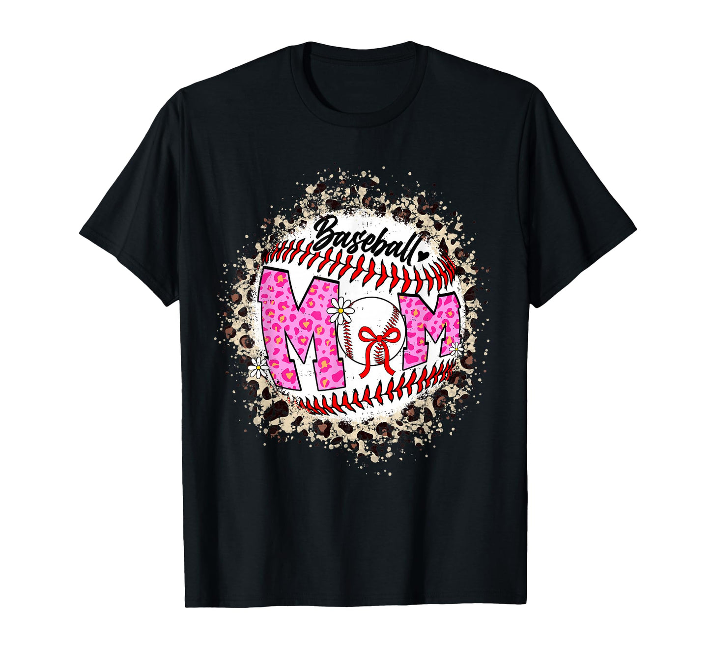 Leopard Baseball Mom Mama Both Mothers T-Shirt - Custom Art Print Unisex - T-Shirt, Sweatshirt, Hoodie