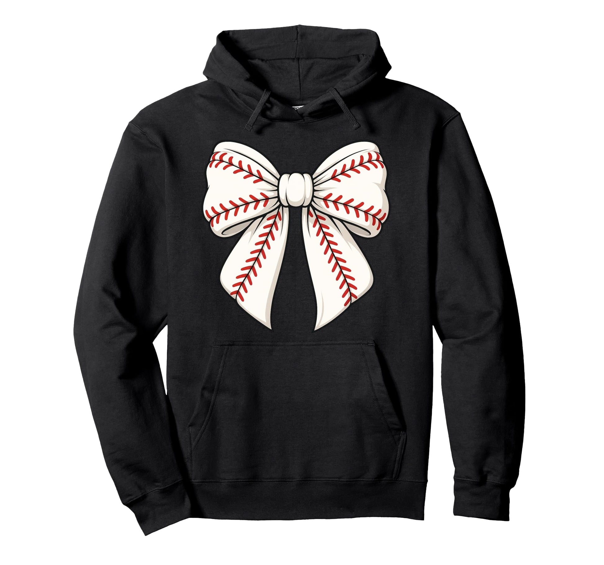 Coquette Bow Baseball Game Day Cheer Hoodie - Aesthetic Graphic for Adults - T-Shirt, Sweatshirt, Hoodie