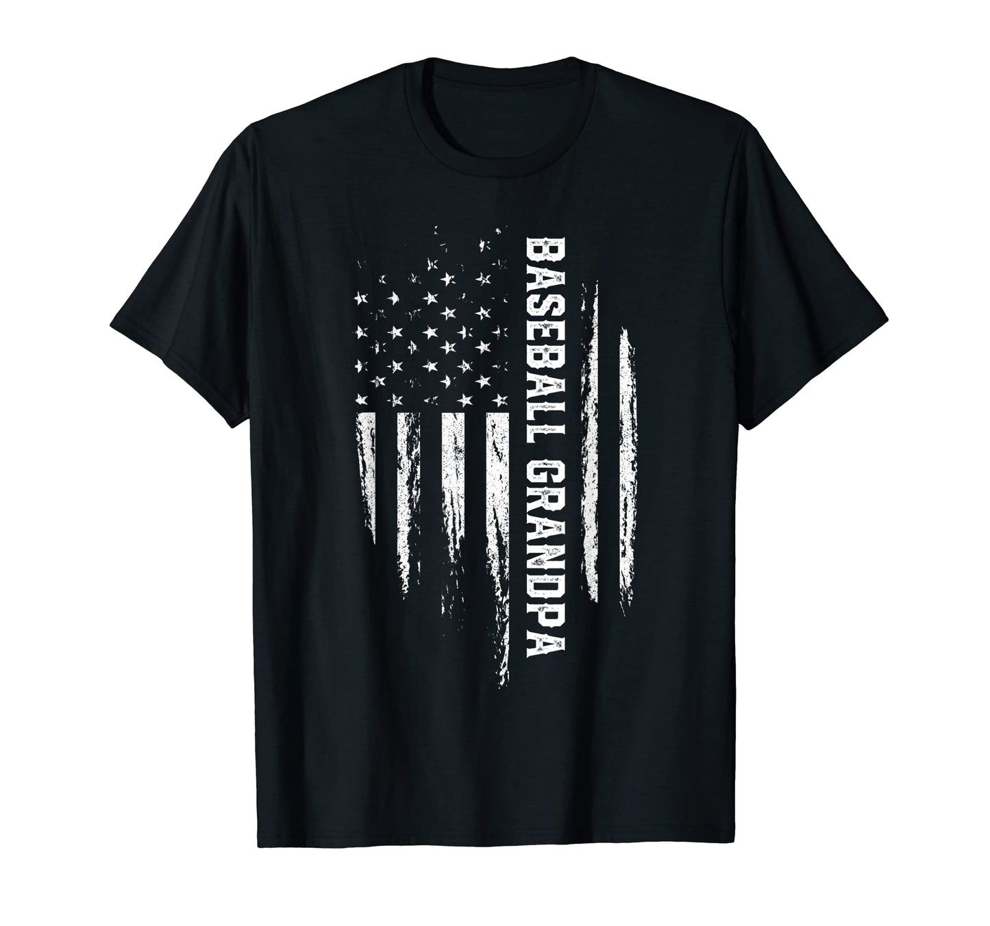 Baseball Grandpa American Flag T-Shirt - Casual Everyday Wear Men Women - T-Shirt, Sweatshirt, Hoodie