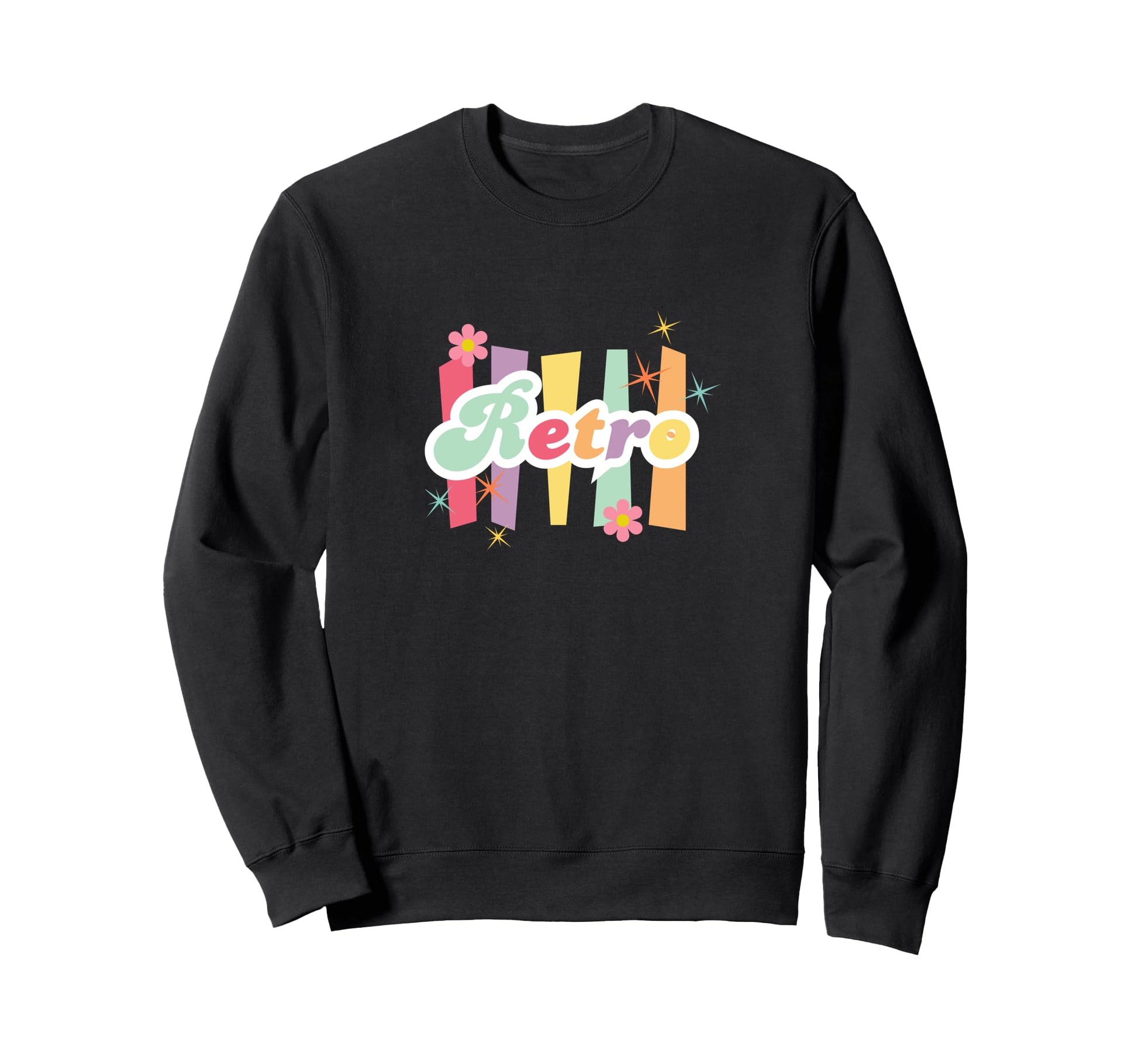 Typography 70S 80S Inspired Groovy Disco Sweatshirt - Graphic Print Unisex - T-Shirt, Sweatshirt, Hoodie