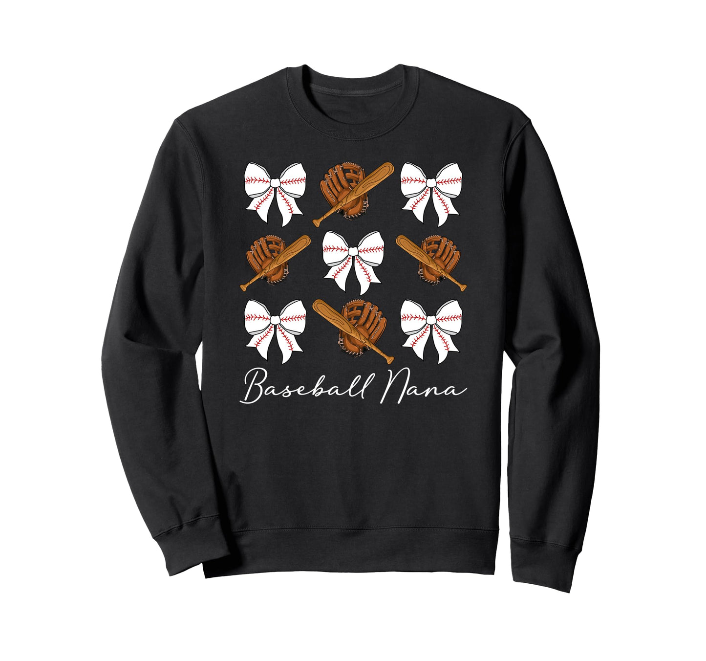 Baseball Nana Baseball Player Nana Sweatshirt - Graphic Print for Adults - T-Shirt, Sweatshirt, Hoodie