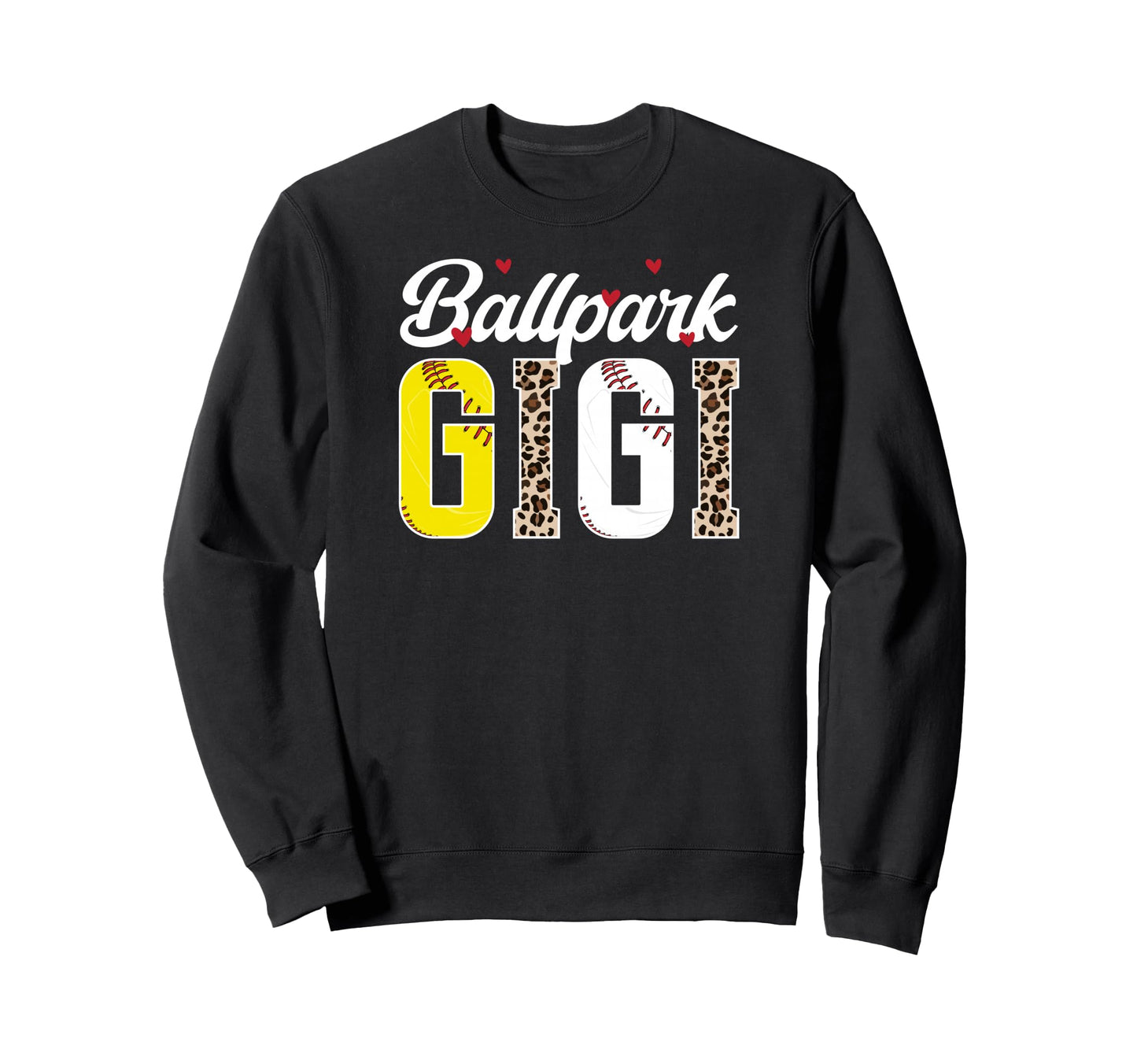 Ballpark Gigi Leopard Baseball Sweatshirt - Streetwear Style Men Women - T-Shirt, Sweatshirt, Hoodie