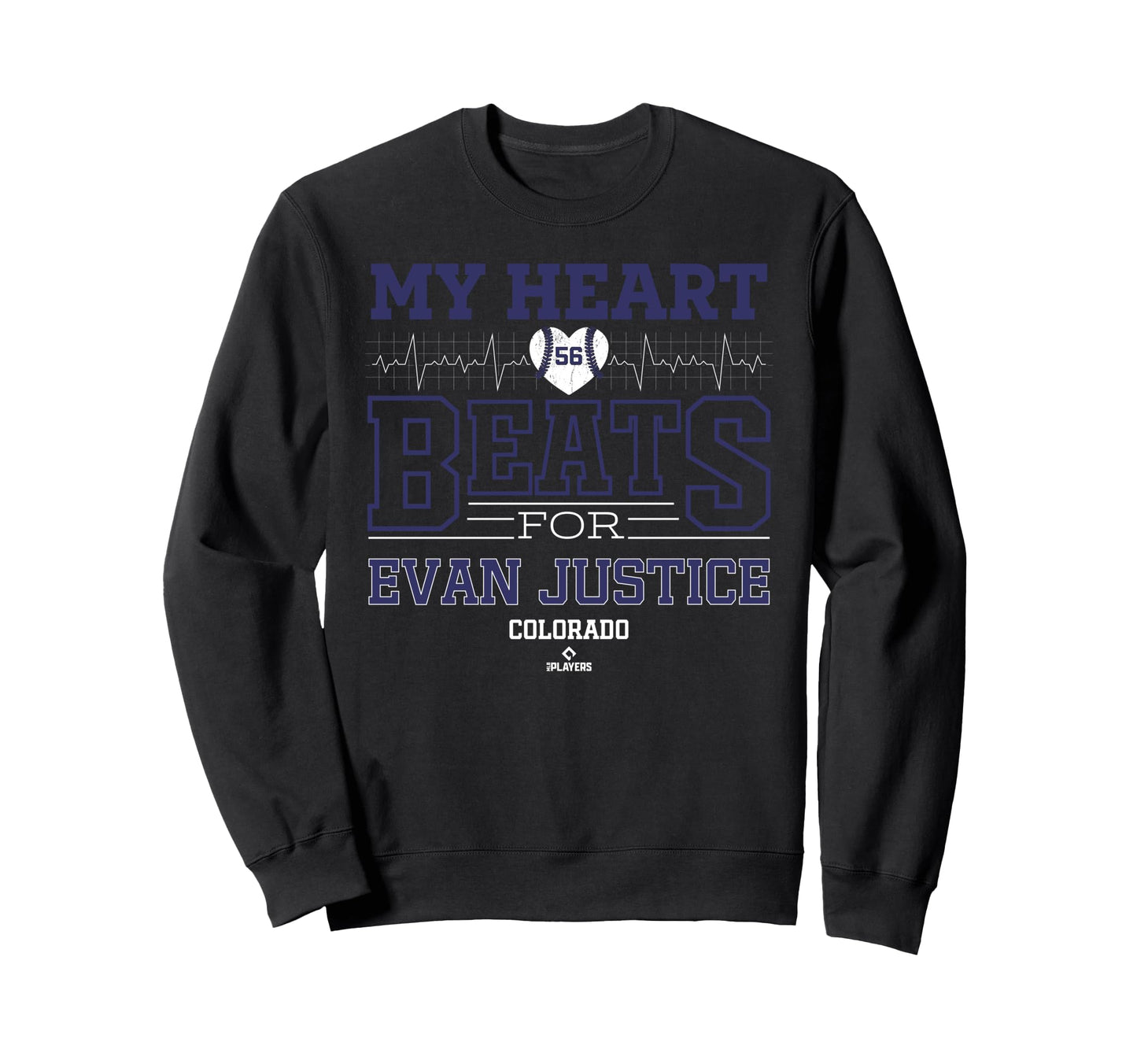 My Heart Beats Evan Justice Colorado Sweatshirt - Trendy Graphic Unisex - T-Shirt, Sweatshirt, Hoodie