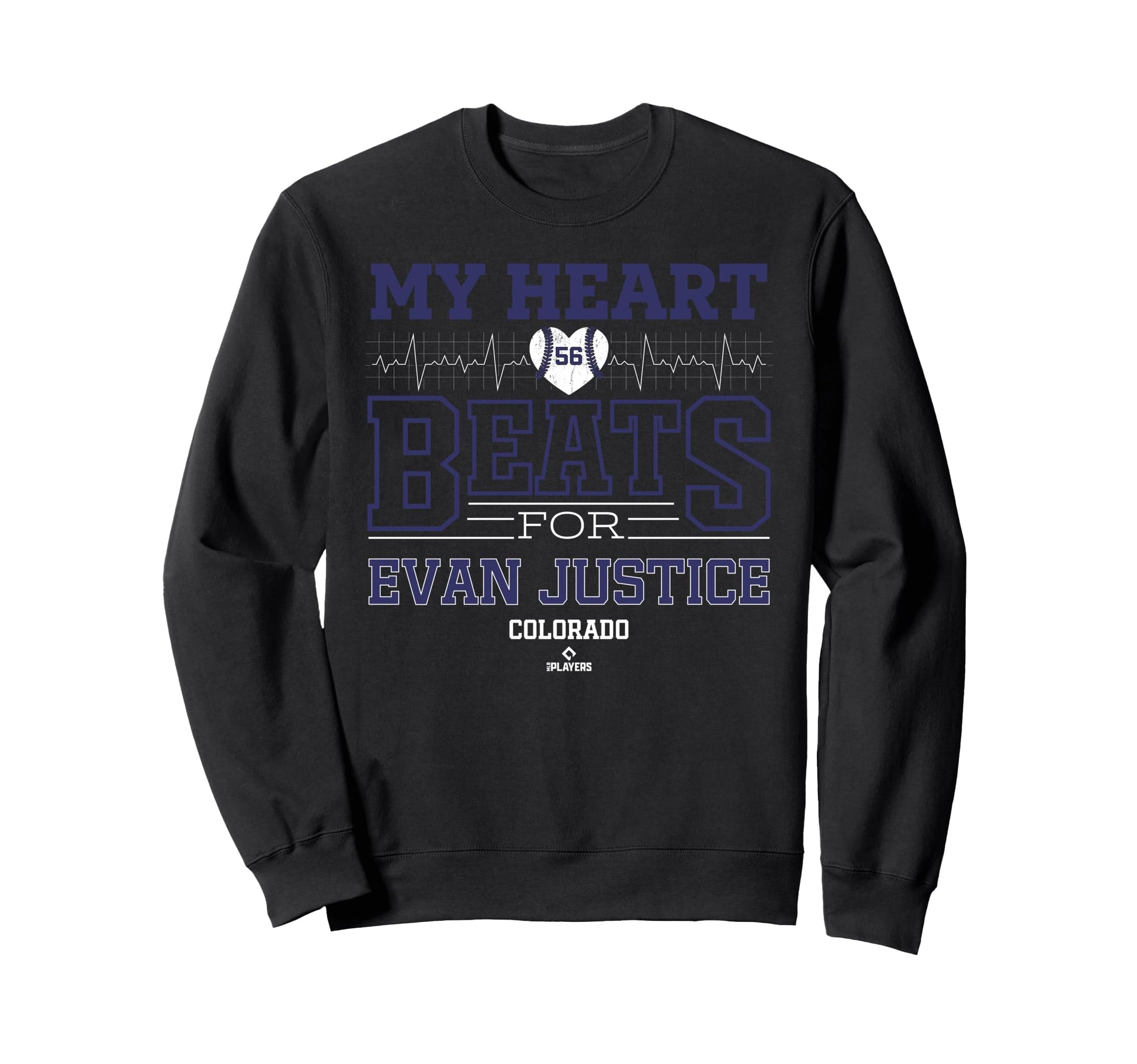 My Heart Beats Evan Justice Colorado Sweatshirt - Trendy Graphic Unisex - T-Shirt, Sweatshirt, Hoodie