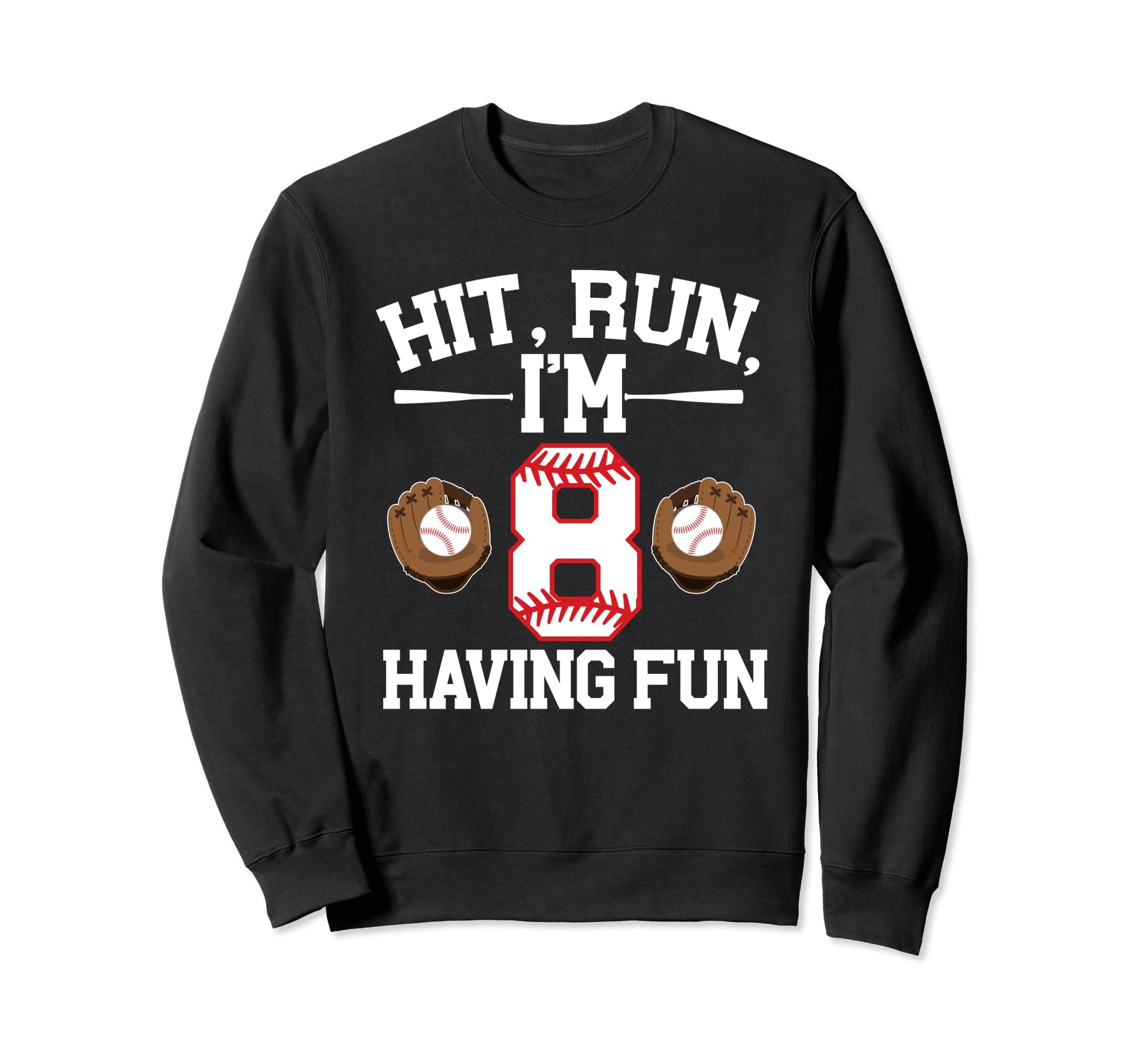8Th Birthday Baseball Birthday Sweatshirt - Unique Graphic for Adults - T-Shirt, Sweatshirt, Hoodie