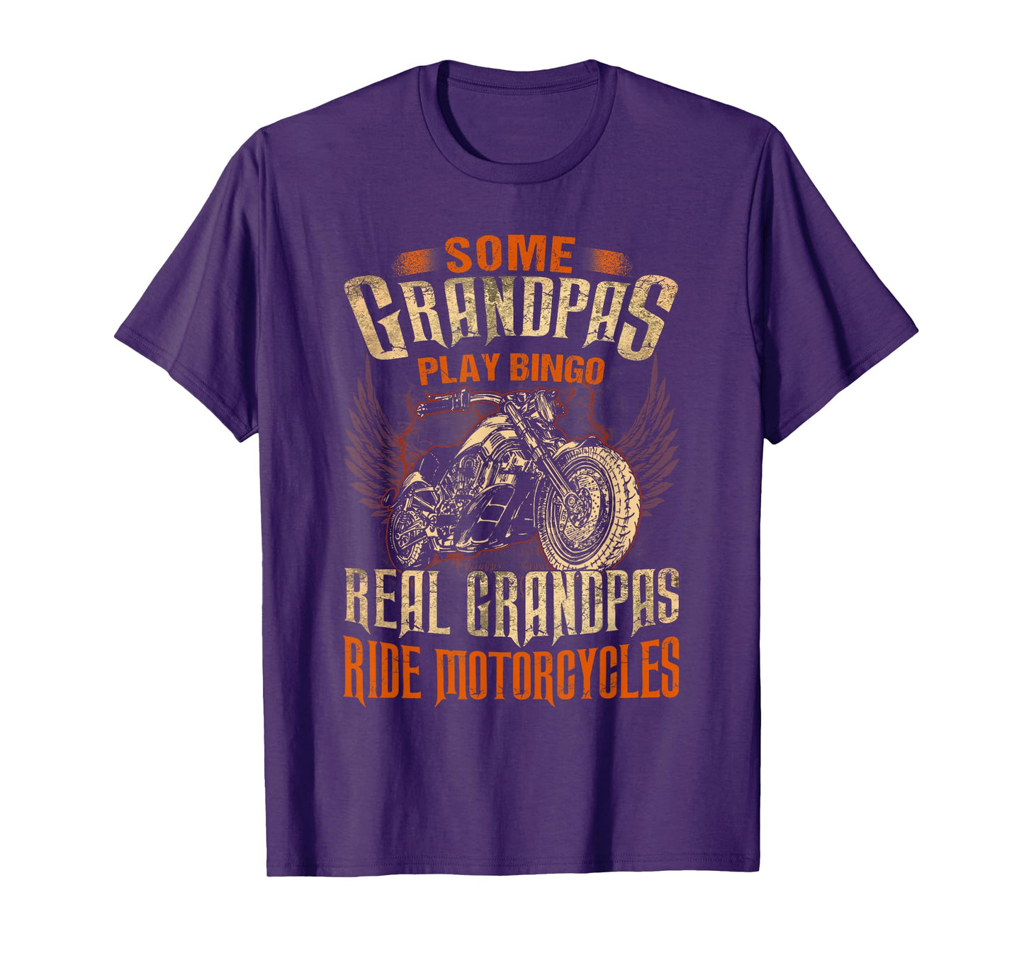 Some Grandpas Play Bingo Grandpa Biker T-Shirt - Novelty Apparel Men Women - T-Shirt, Sweatshirt, Hoodie