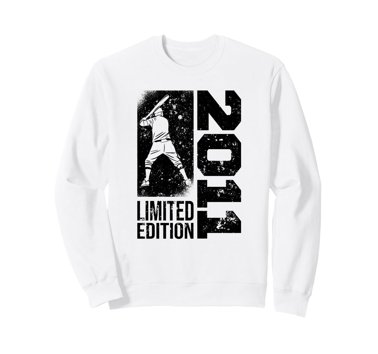 Baseball Player Born 2011 Birthday Sweatshirt - Unique Graphic for Adults - T-Shirt, Sweatshirt, Hoodie