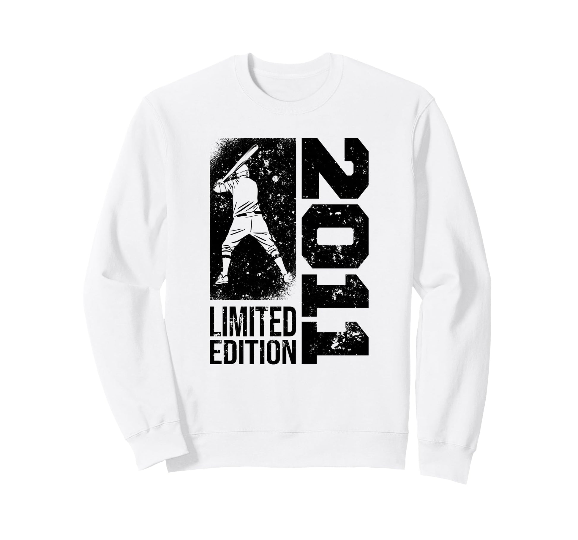 Baseball Player Born 2011 Birthday Sweatshirt - Unique Graphic for Adults - T-Shirt, Sweatshirt, Hoodie