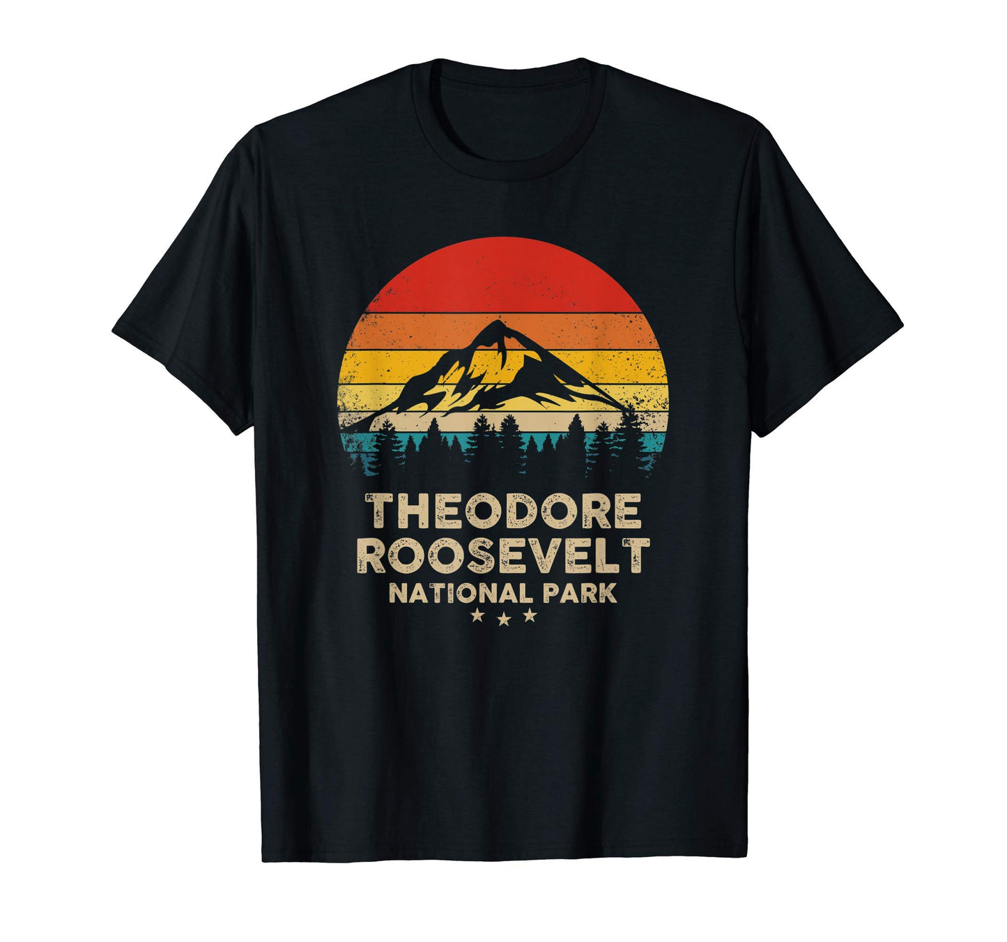 Theodore Roosevelt National Park Souvenir T-Shirt - Minimalist Print Unisex - T-Shirt, Sweatshirt, Hoodie