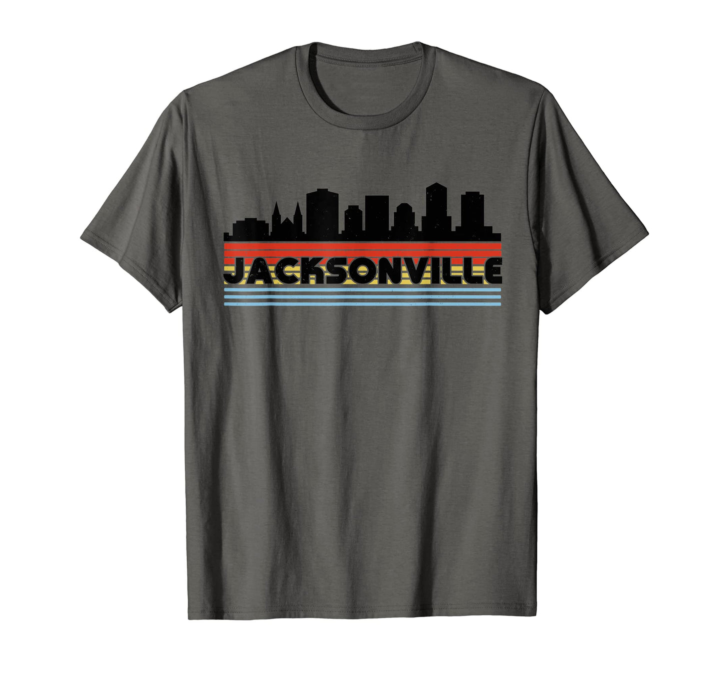 Jacksonville Rainbow Striped City T-Shirt - Aesthetic Graphic Men Women - T-Shirt, Sweatshirt, Hoodie