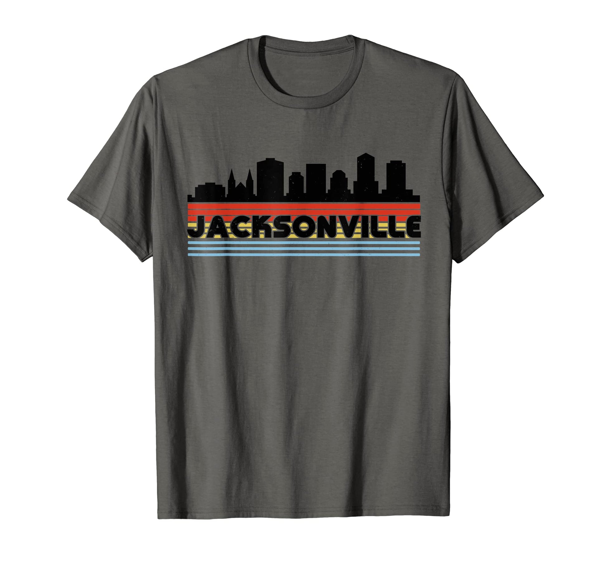 Jacksonville Rainbow Striped City T-Shirt - Aesthetic Graphic Men Women - T-Shirt, Sweatshirt, Hoodie