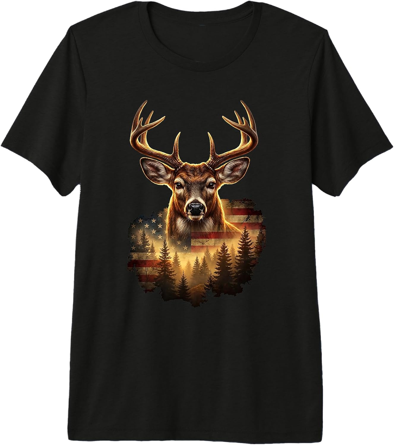 4th Of July Deer Hunting Graphics - Adult & Kids T-Shirts, Sweatshirts & Hoodies apparel design preview 1