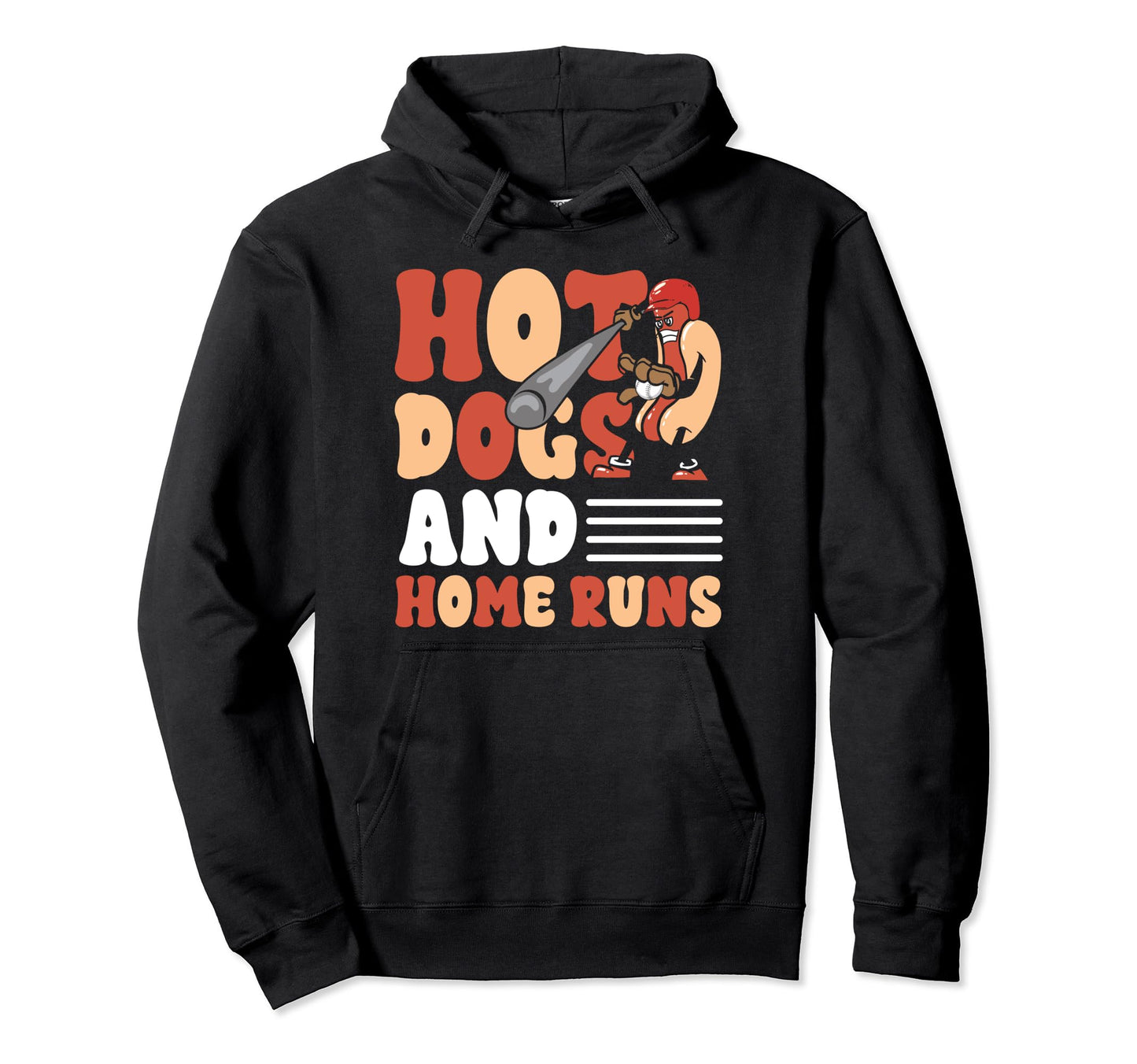 Hot Dogs And Home Runs Touchdown Funny Hoodie - Unique Graphic Men Women - T-Shirt, Sweatshirt, Hoodie
