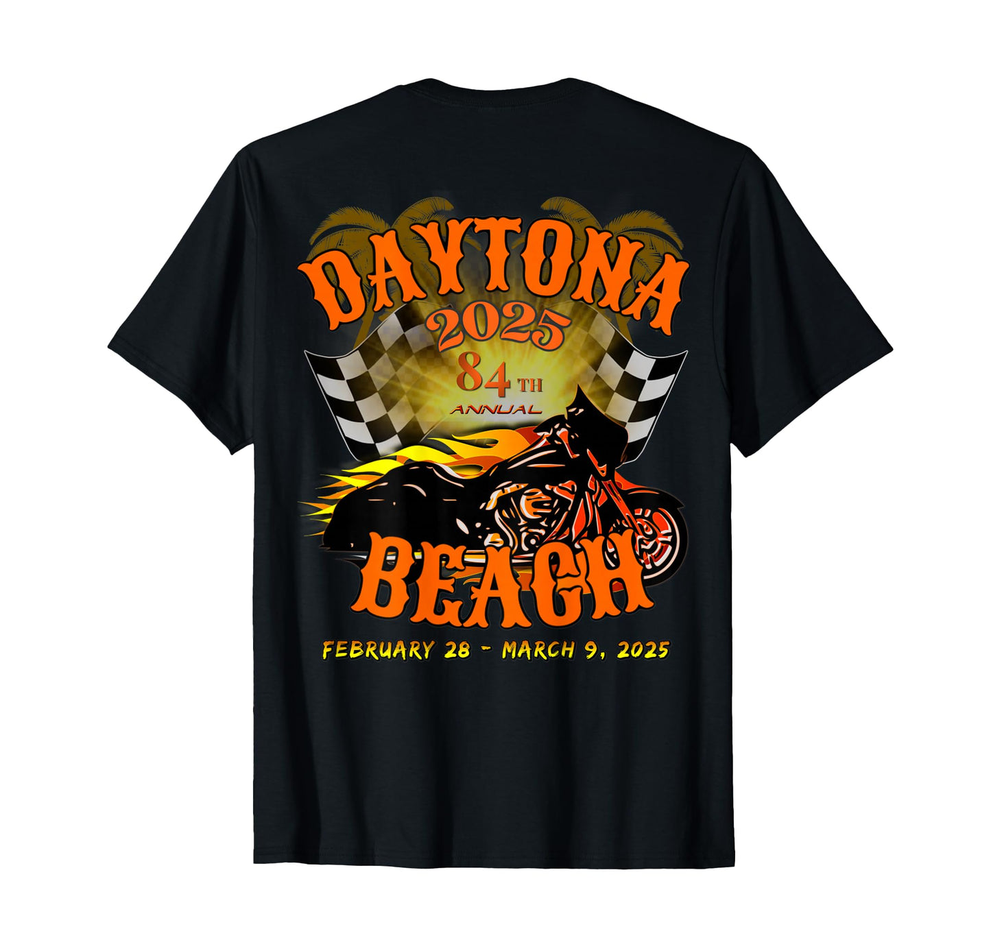 Bike Week 2025 84Th Annual Rally Art T-Shirt - Unique Graphic for Adults - T-Shirt, Sweatshirt, Hoodie